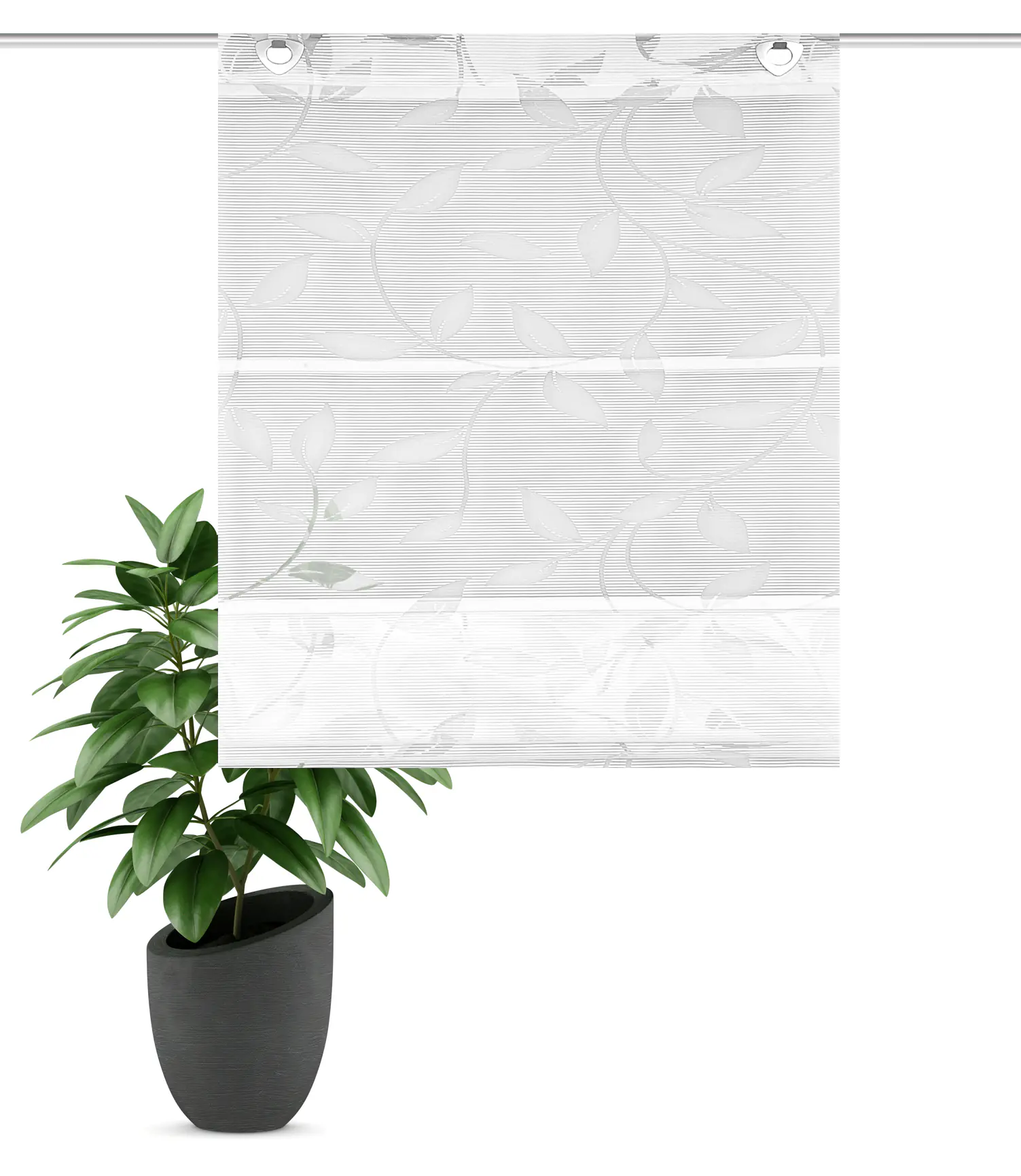 Home Wohnideen Magnetrollo Bambus 130 x 45 cm weiß