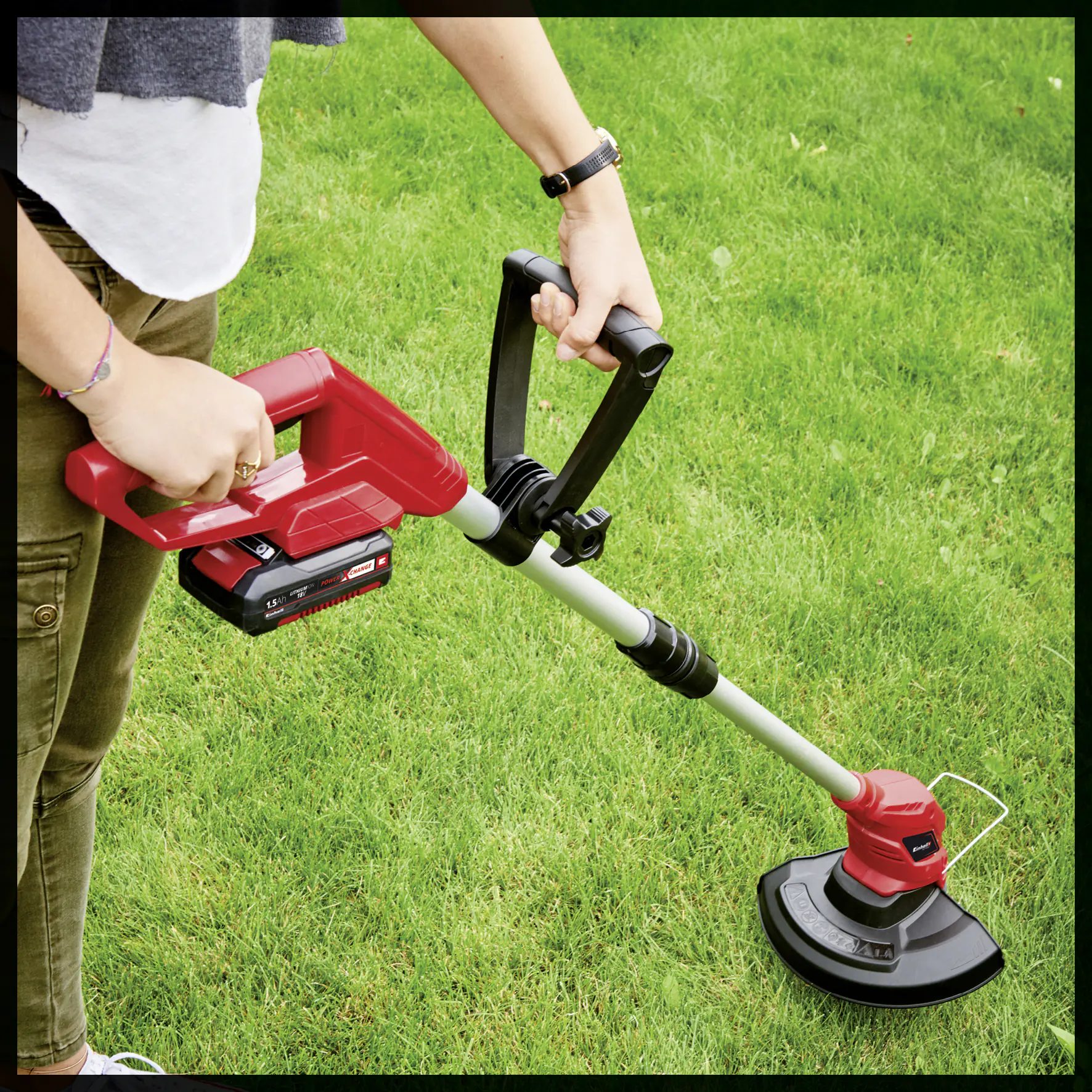Einhell Akku Rasentrimmer GC-CT 18/24 Li-Solo 24 cm Schnittkreis