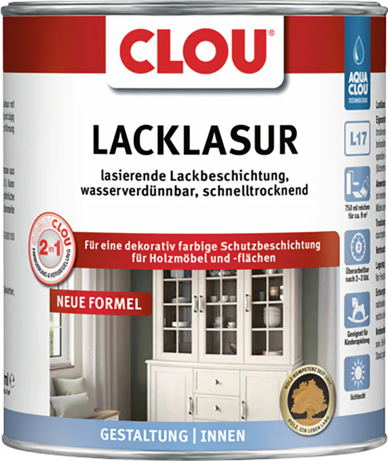 Clou Lacklasur 750 ml mahagoni