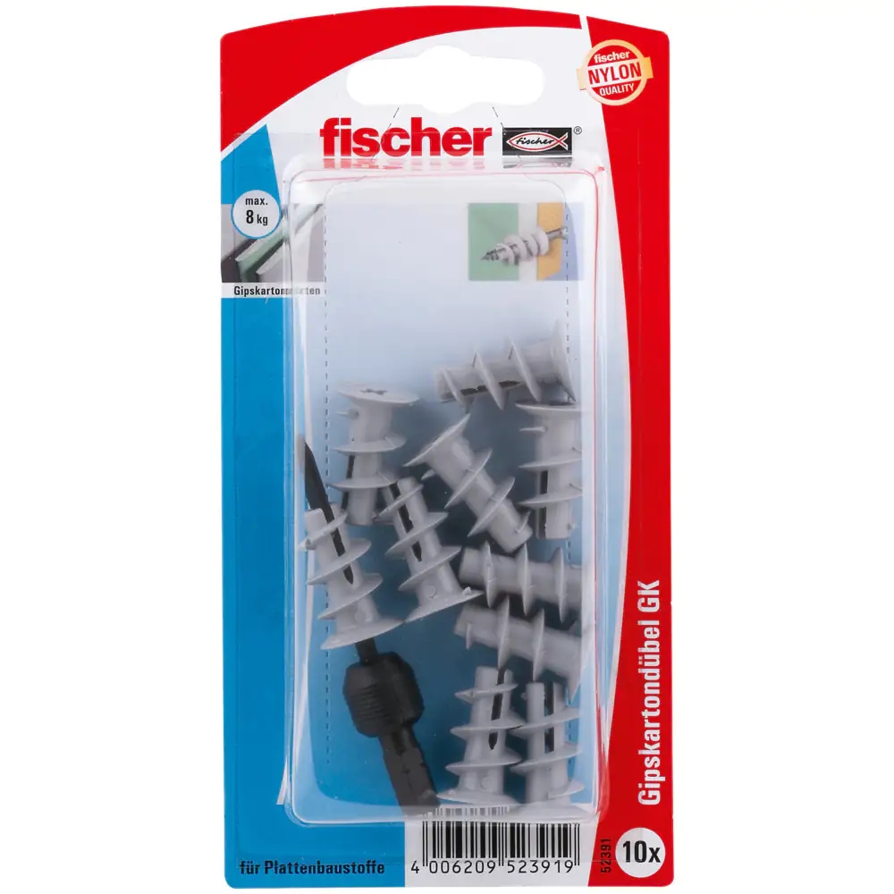 Fischer Gipskartondübel GK 22 mm - 10 Stück