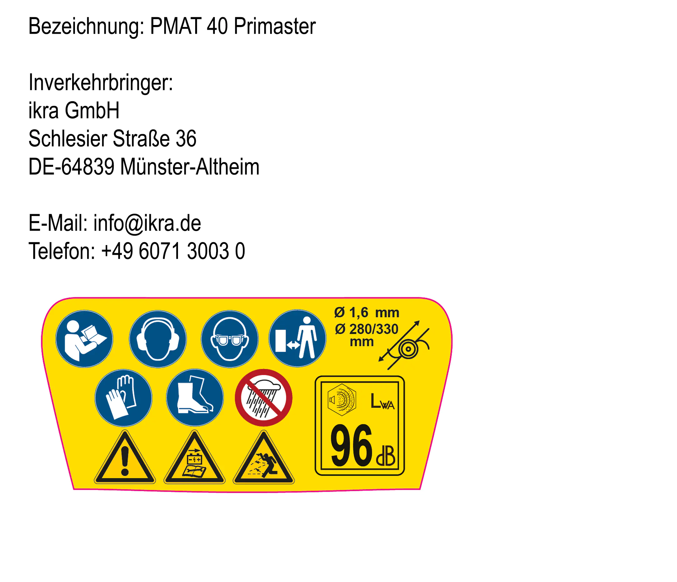 Primaster Akku-Trimmer PMAT 40 V ohne Akku und Ladegerät