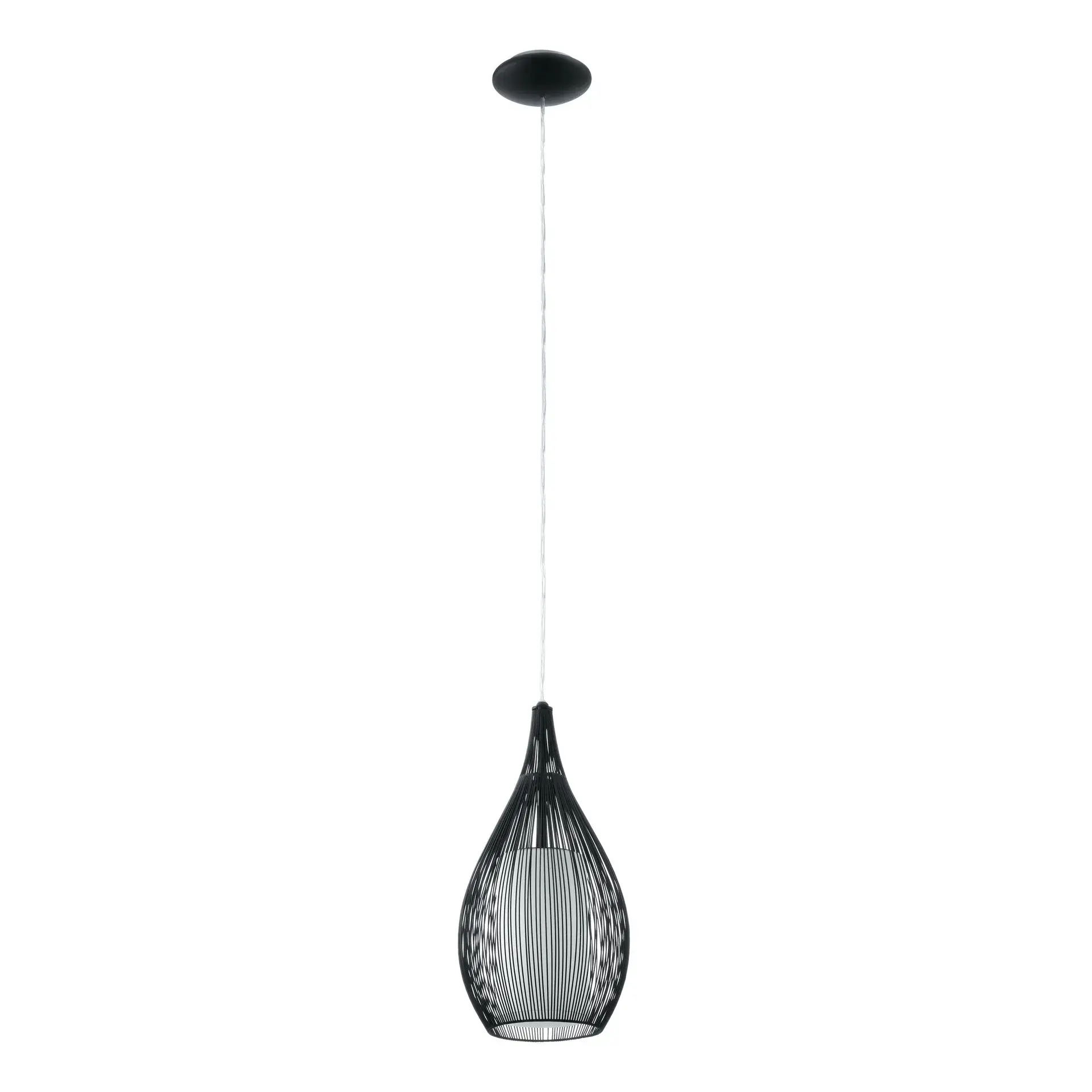 Eglo Pendelleuchte Razoni E27 Ø 19cm schwarz