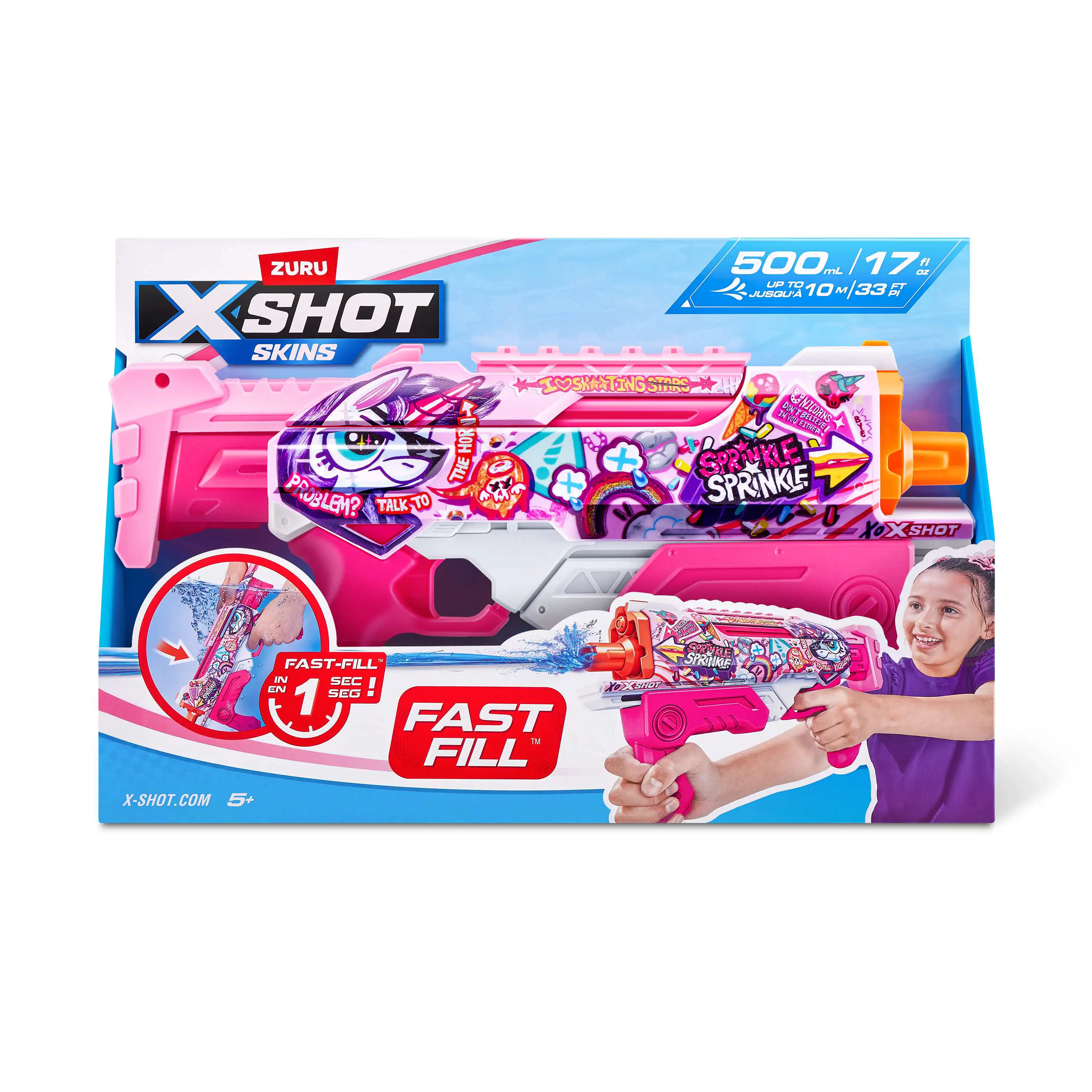 Zuru Wasserpistole X-Shot Skins Hyperload Water Fast Fill