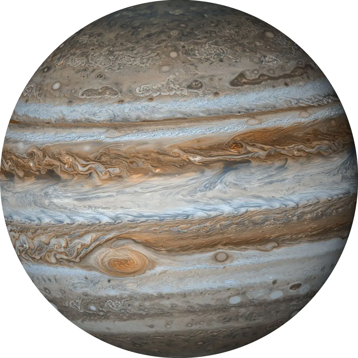 Komar Vlies Fototapete Dot Jupiter Ø 125 cm, selbstklebend