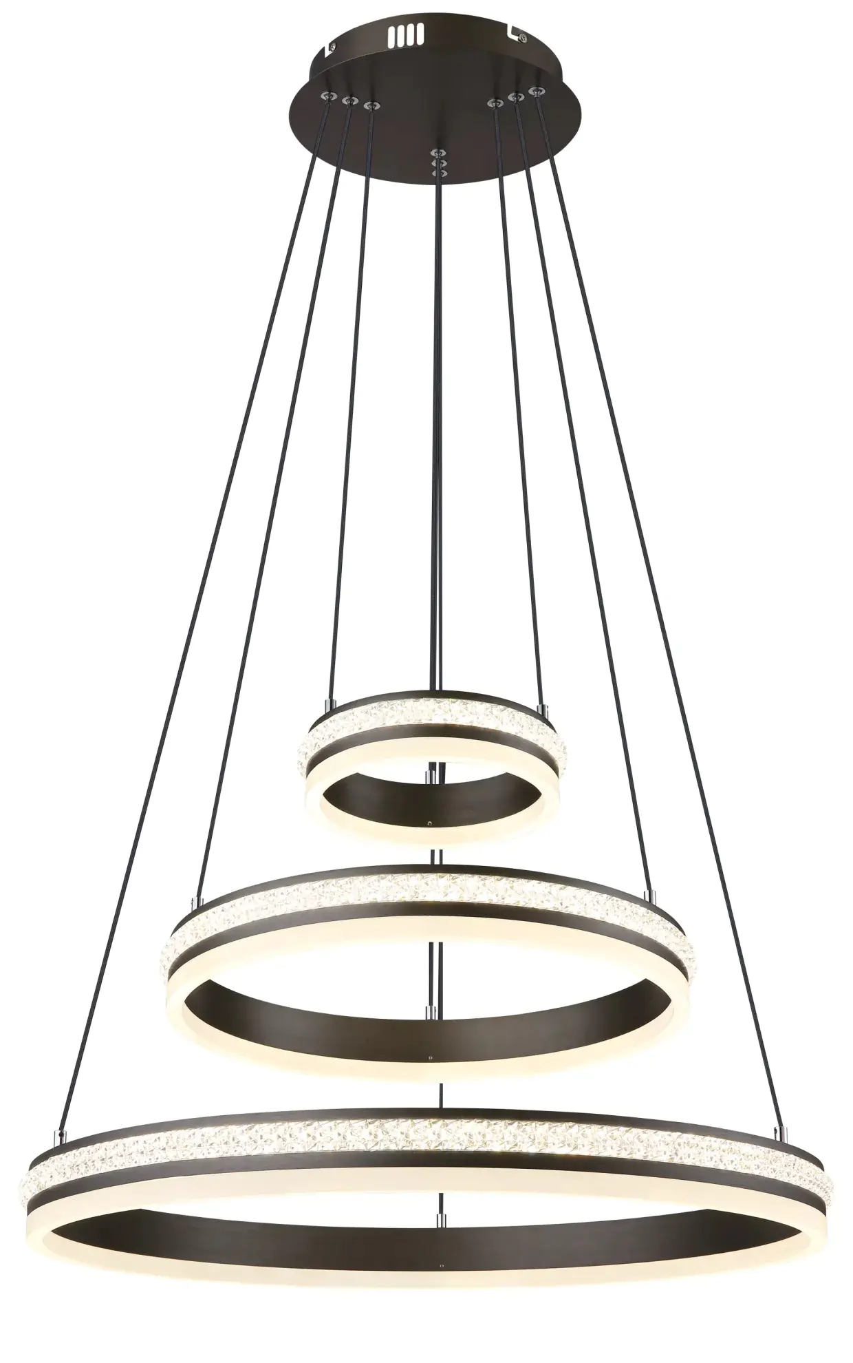 Globo LED Hängeleuchte Grouni 3 Ringe