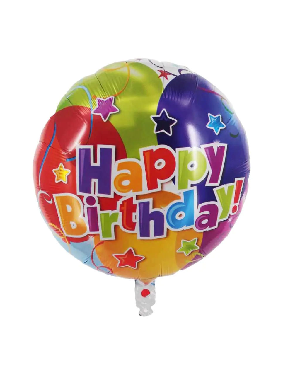 Folienballon Happy Birthday bunt Ø 45 cm