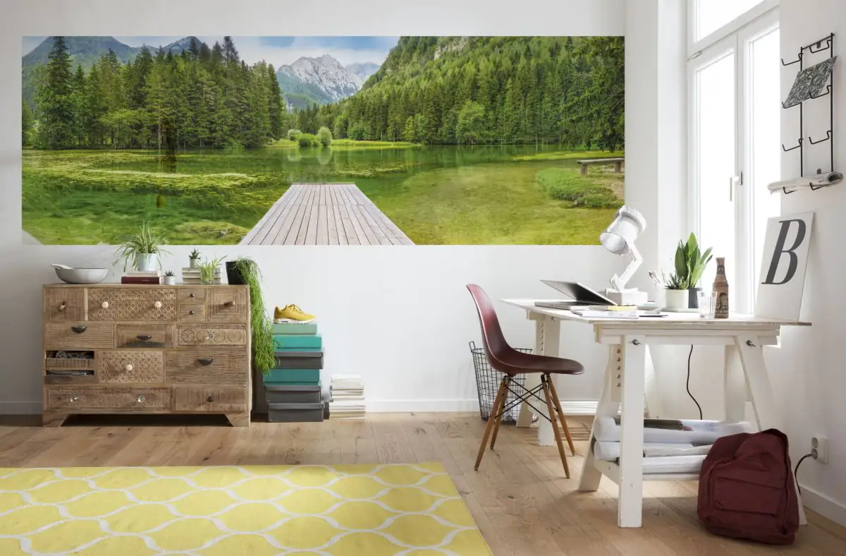 Komar Fotortapete Green Lake 368 x 127 cm 