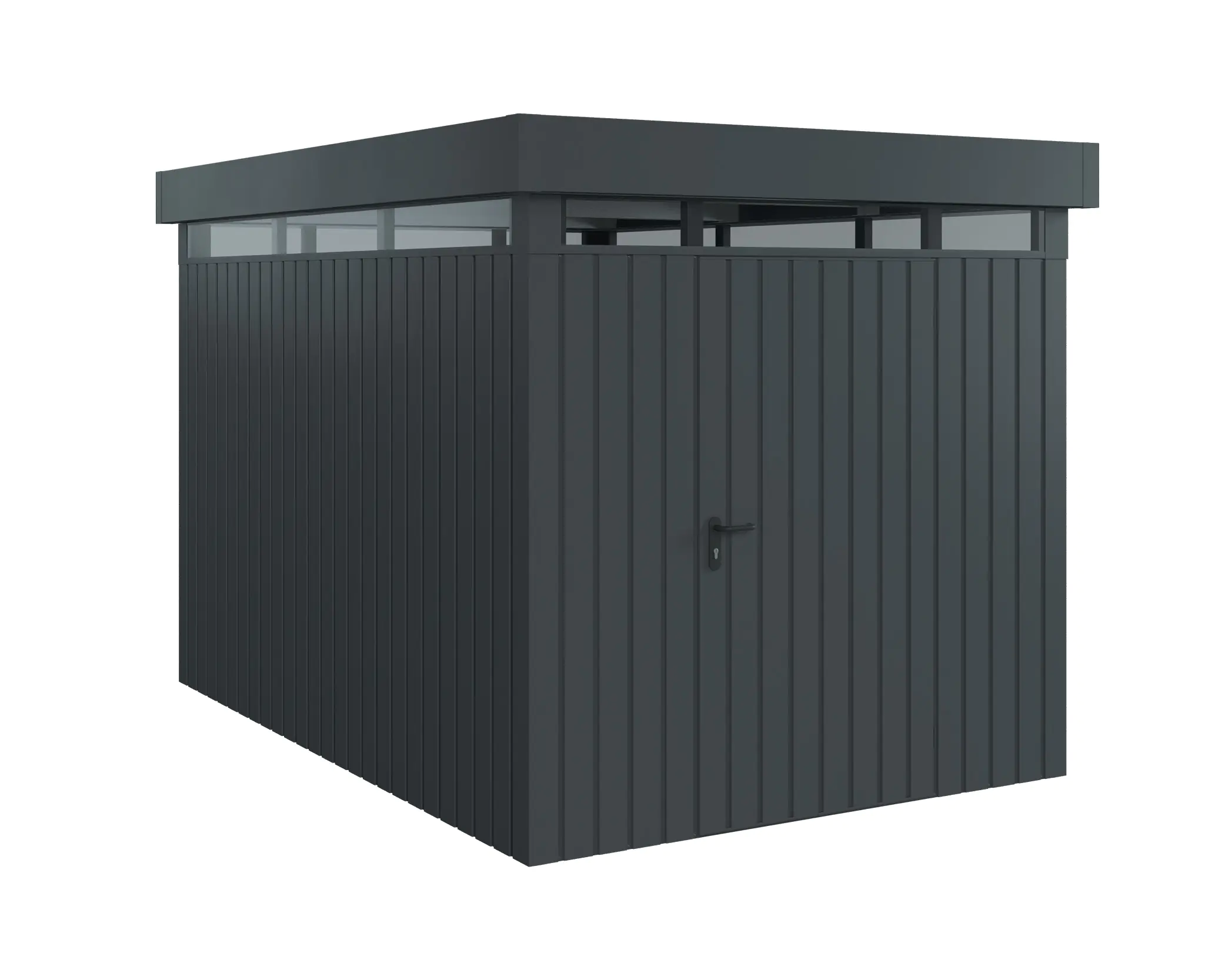 EcoStar Metallgerätehaus Euroline EFD7 LB anthrazit 214 x 310 cm 1-flg.