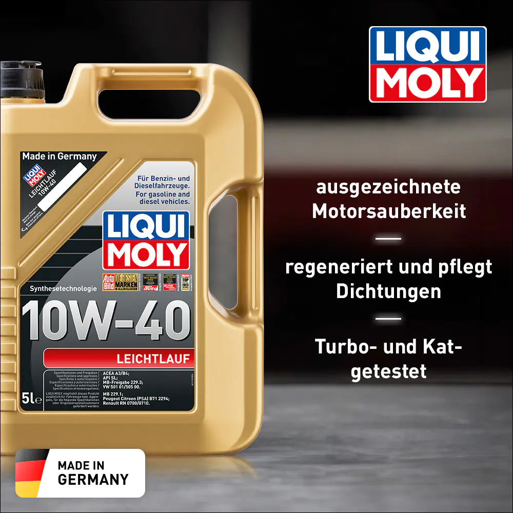 Liqui Moly Motoröl Leichtlauf 10W-40 5 L