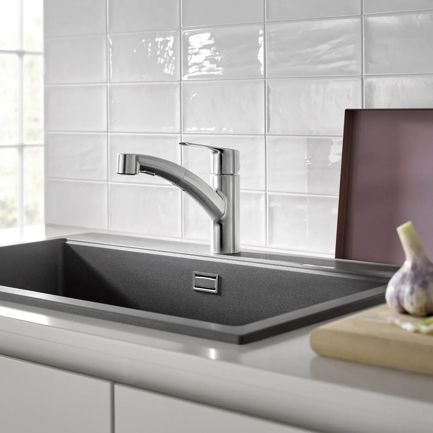 Grohe Quickfix Küchenarmatur Start mit Handbrause supersteel