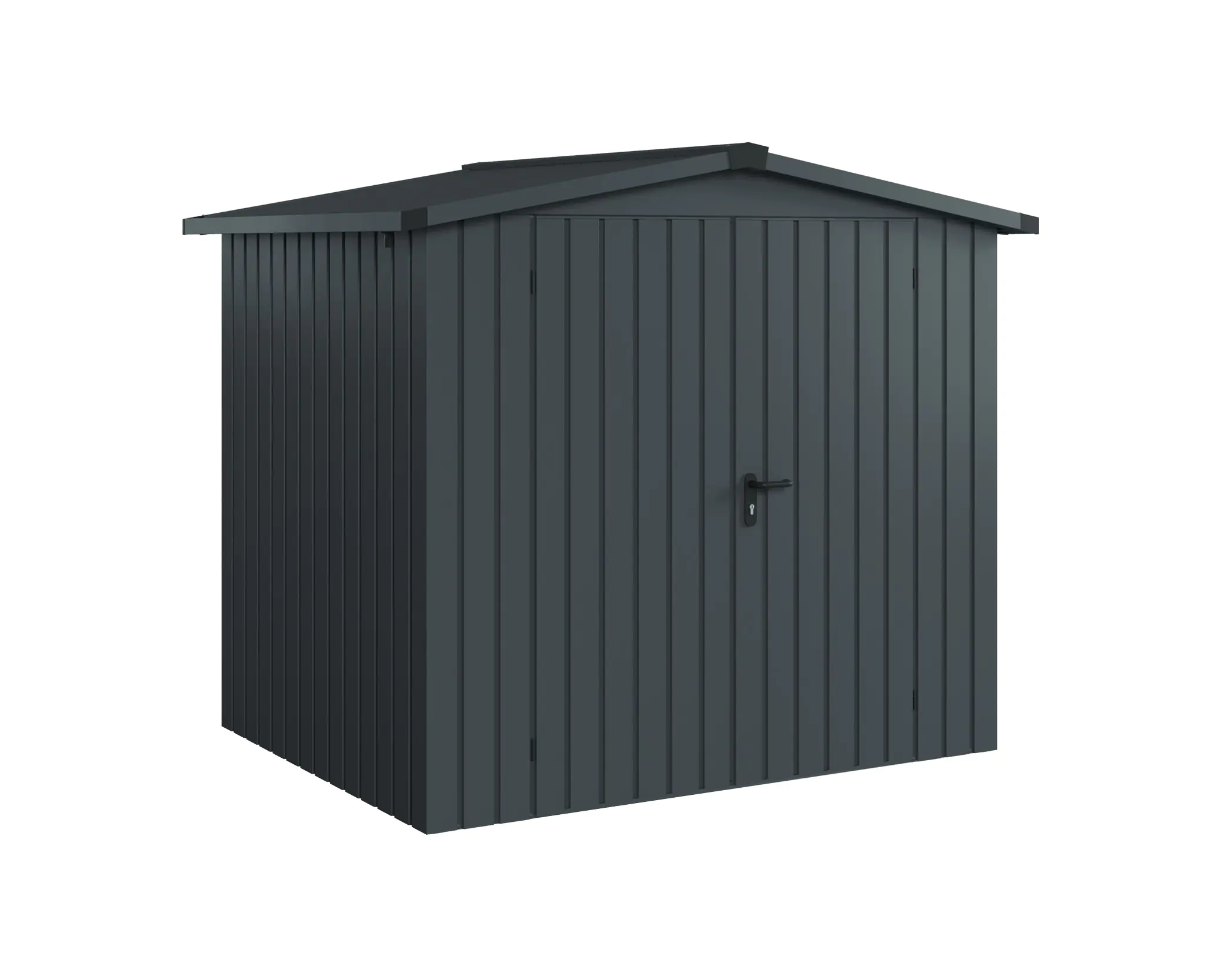 EcoStar Metallgerätehaus Euroline ESD4 anthrazit 214 x 166 cm 2-flg.