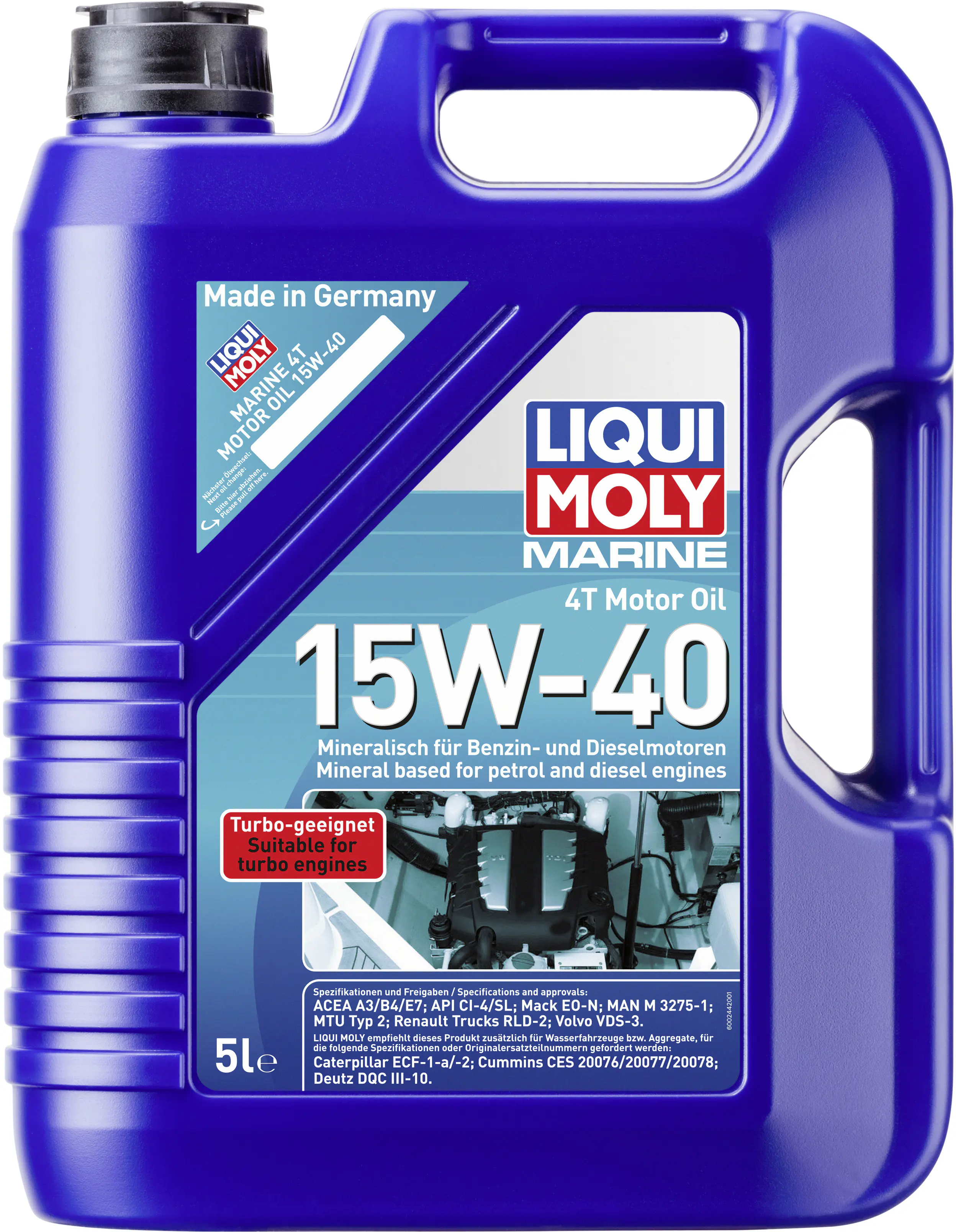 Liqui Moly 4-Takt Marine Motoröl 15W-40 5 L