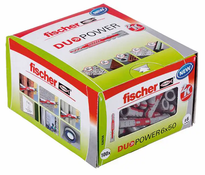 Fischer Dübel Duopower 6.0 x 50 mm - 100 Stück