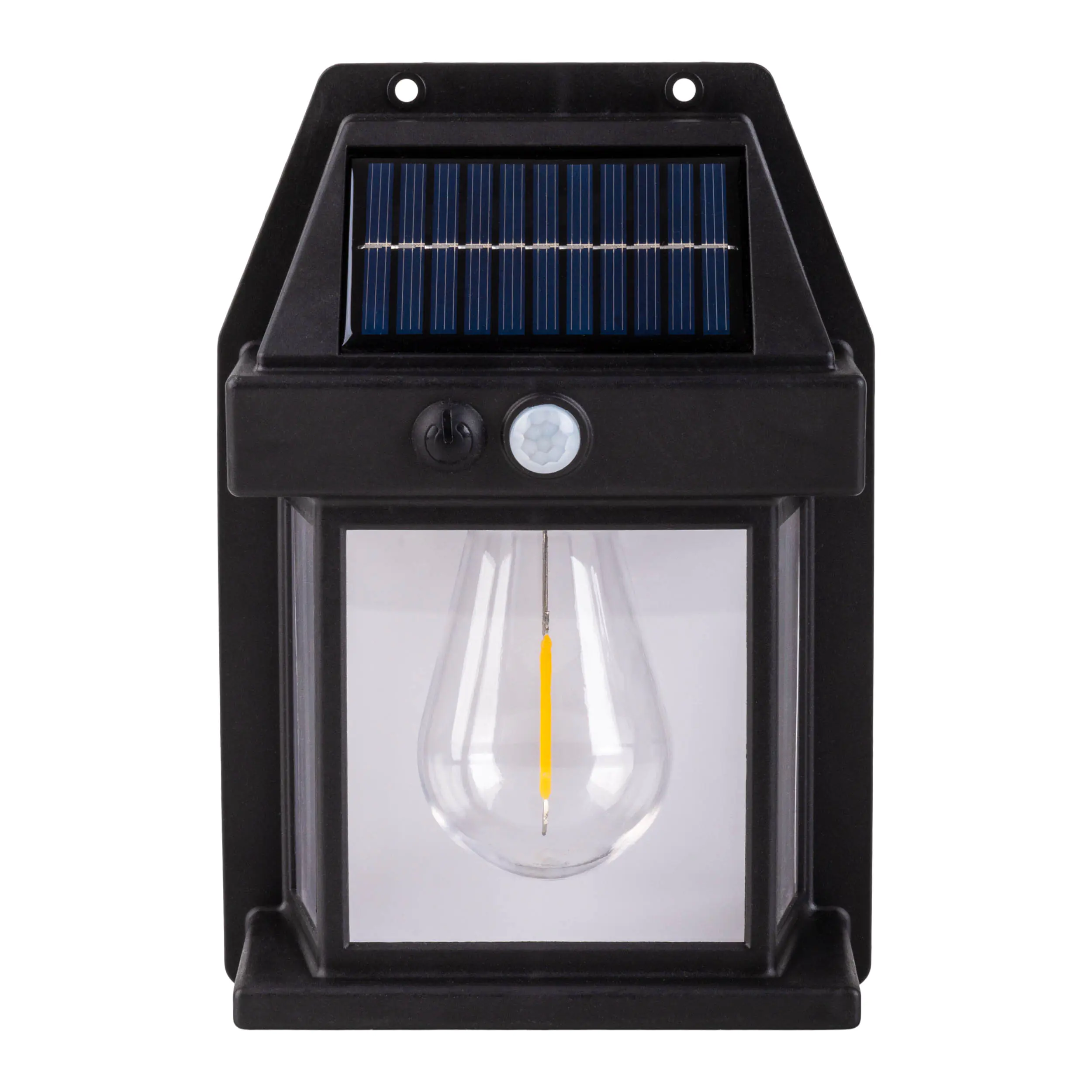 Light&More LED Solarwandleuchte 2er Set 2800-3200K schwarz