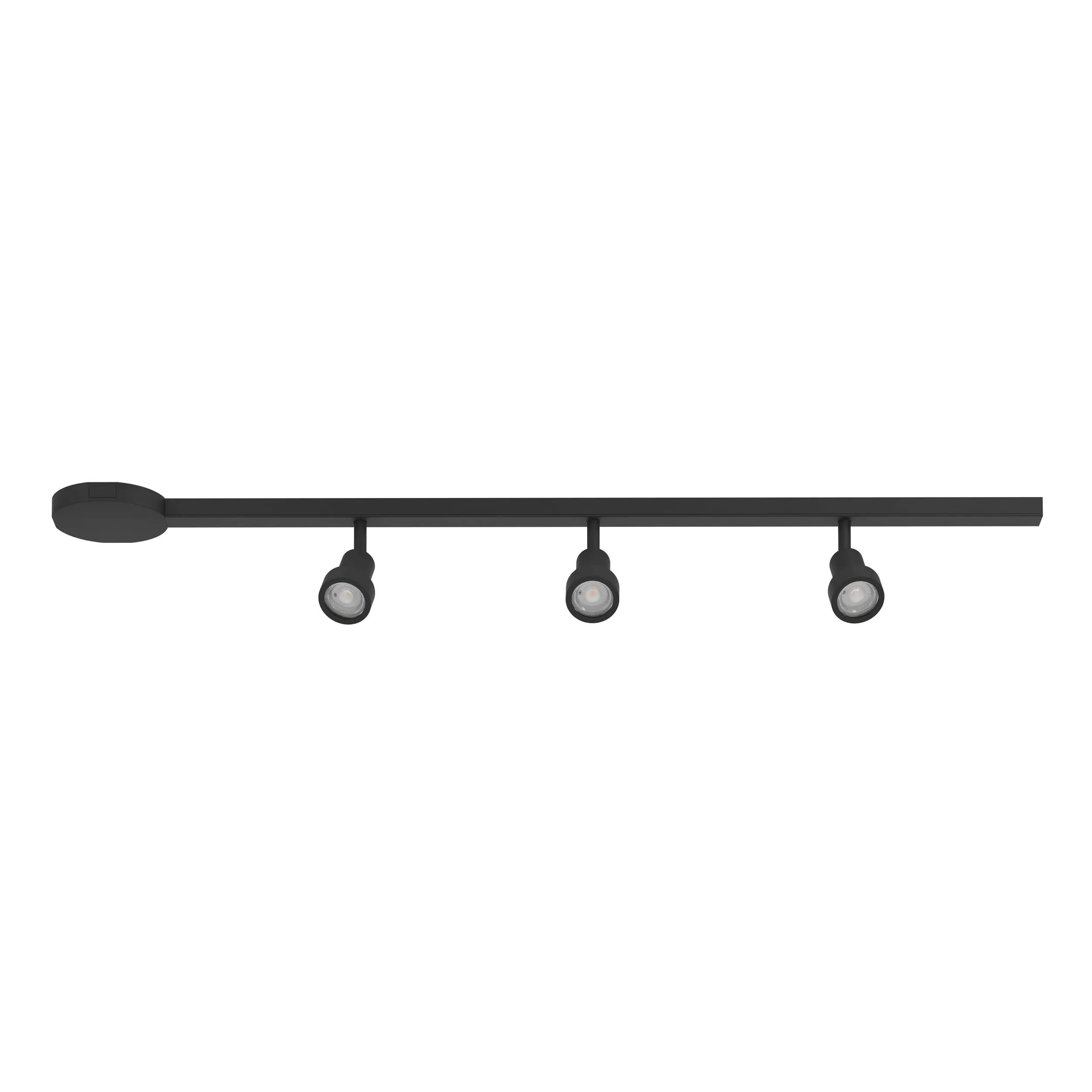 Eglo LED 3er Spot EasyT Set GU10, 3x35W, Alu, Kunststoff, schwarz
