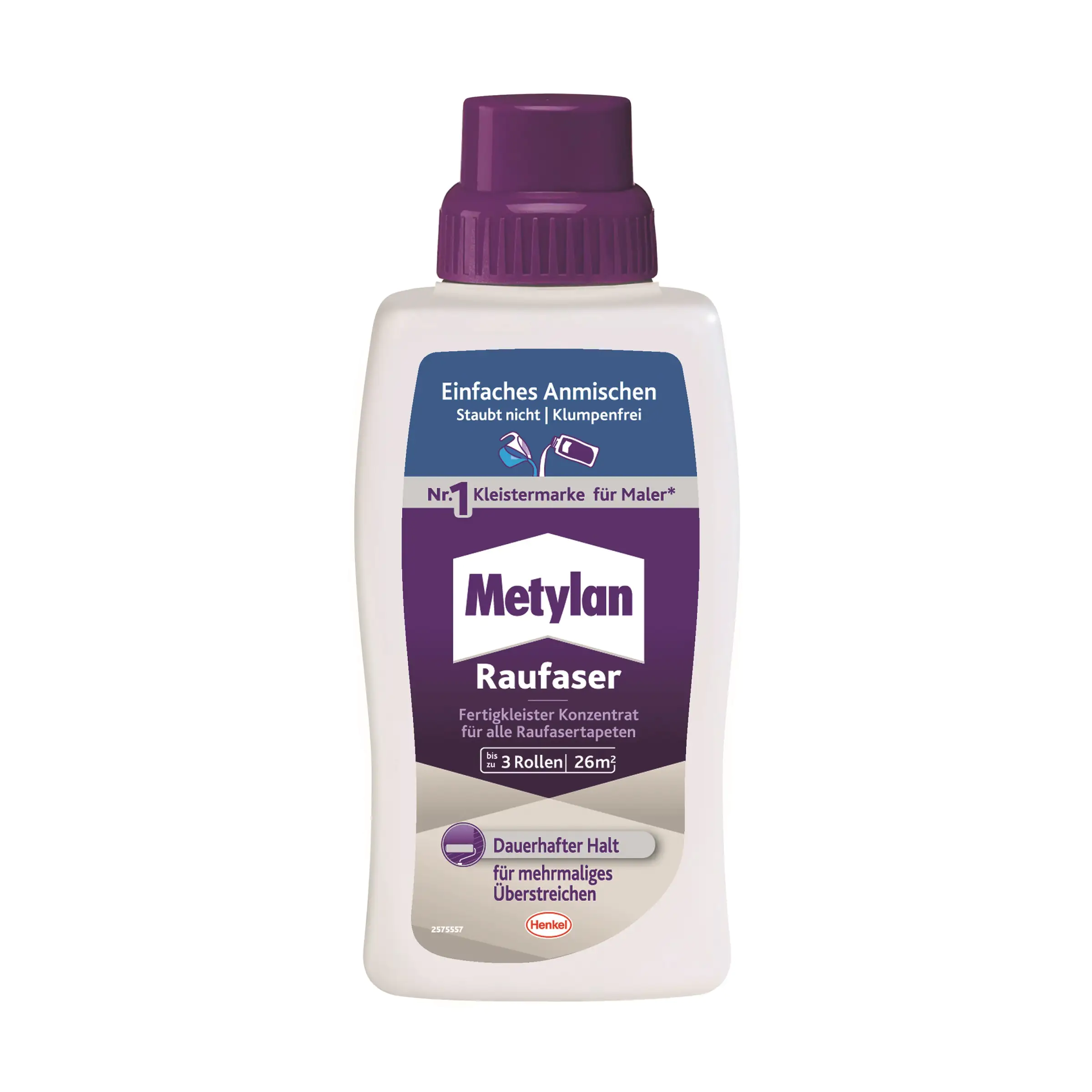 Metylan Raufaser Fertigkleister Konzentrat 500 g Flasche, trocknet transparent