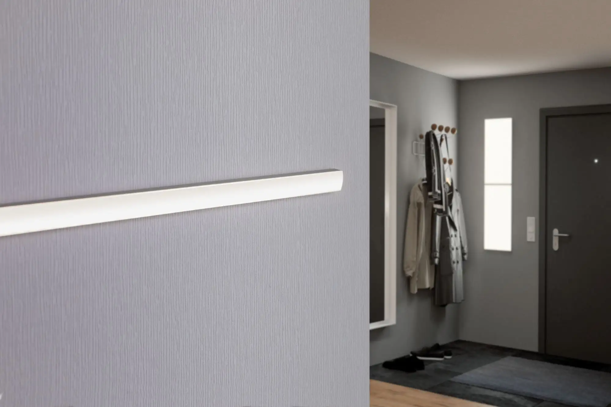 Paulmann Base Profil mit Diffusor 1 m alu eloxiert satin