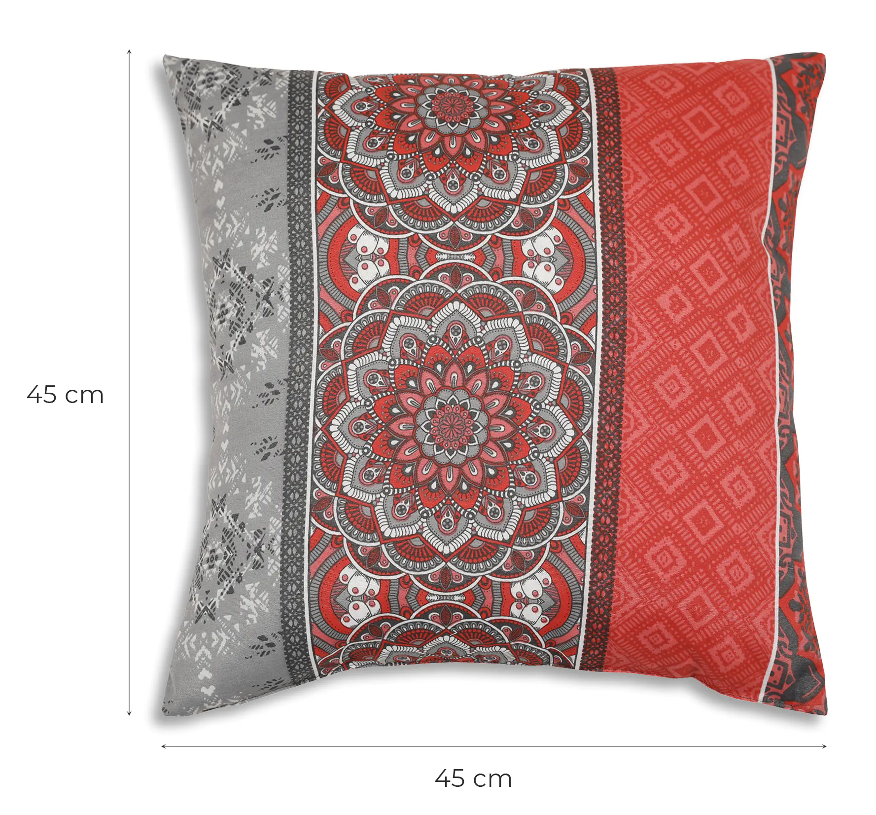 GO-DE Dekokissen Klara 48 x 48 cm rot