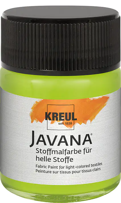 Kreul Javana Stoffmalfarbe für helle Stoffe leuchtgrün 50 ml