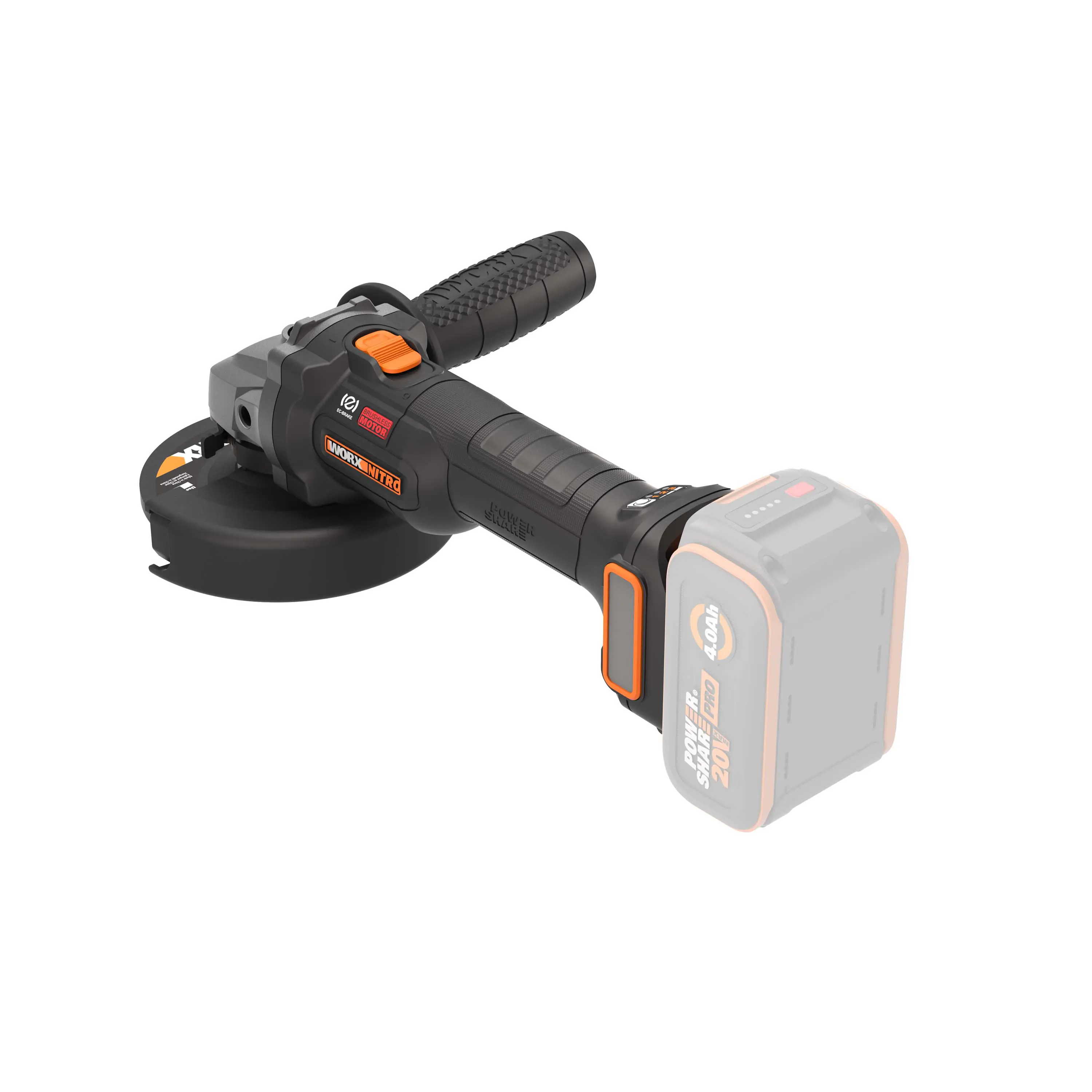 Worx Nitro Akku-Winkelschleifer WX814.9 20 V Solo