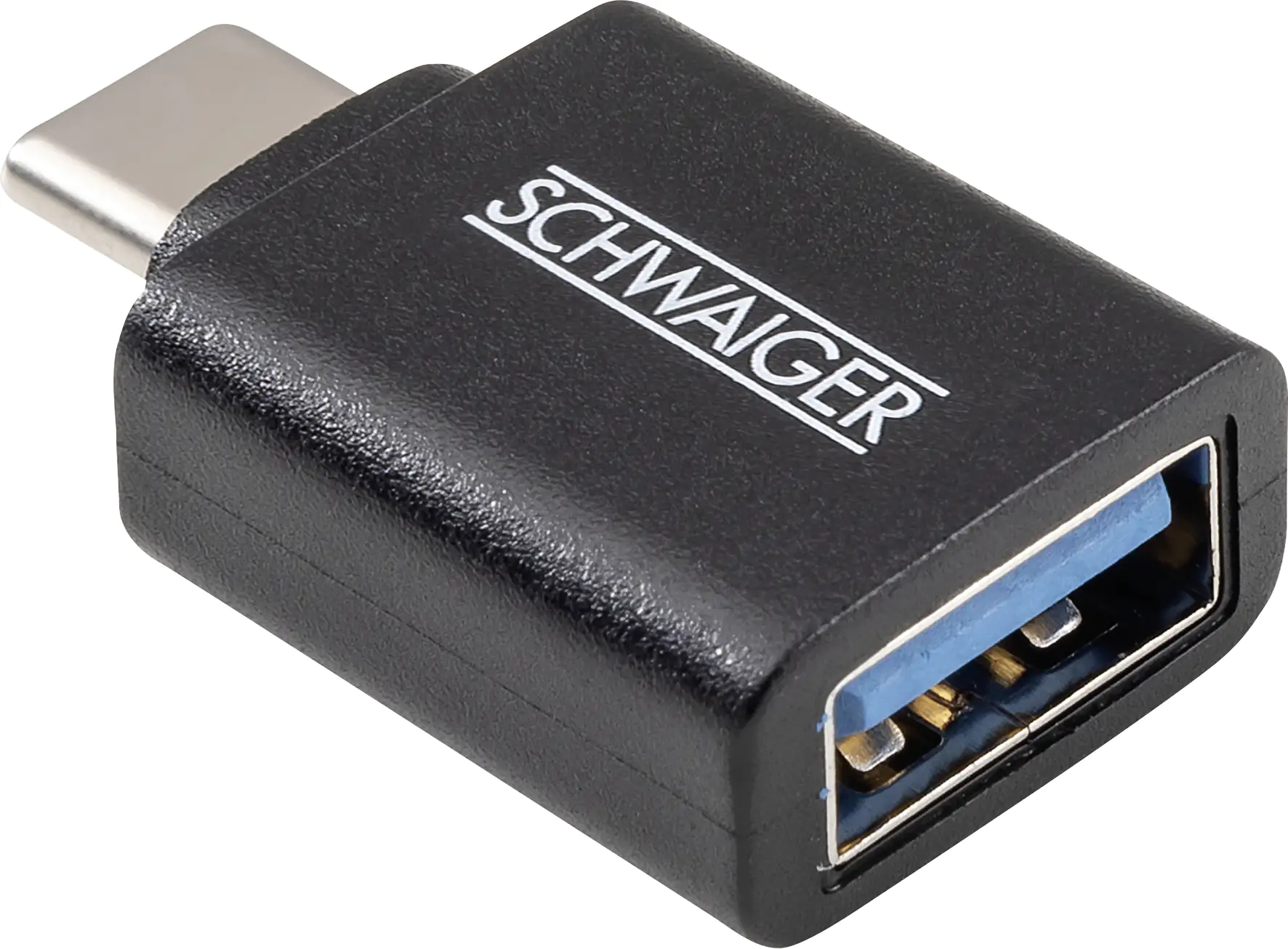 Schwaiger USB 3.1 Adapter schwarz USB 3.1 C Stecker, USB 3.0 A Buchse