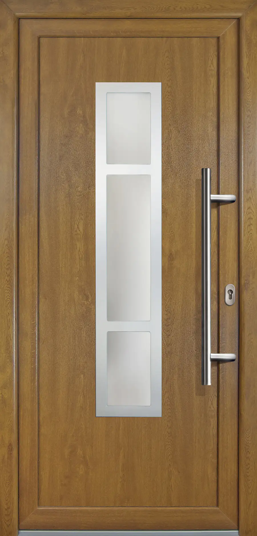 Meeth Haustür Signum PVC Exclusiv PVC Modell 87 88 x 200 cm, DIN rechts, Golden Oak