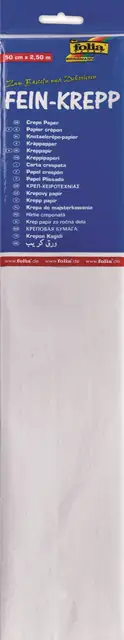 Glorex Krepp-Papier 32 g/m² weiß