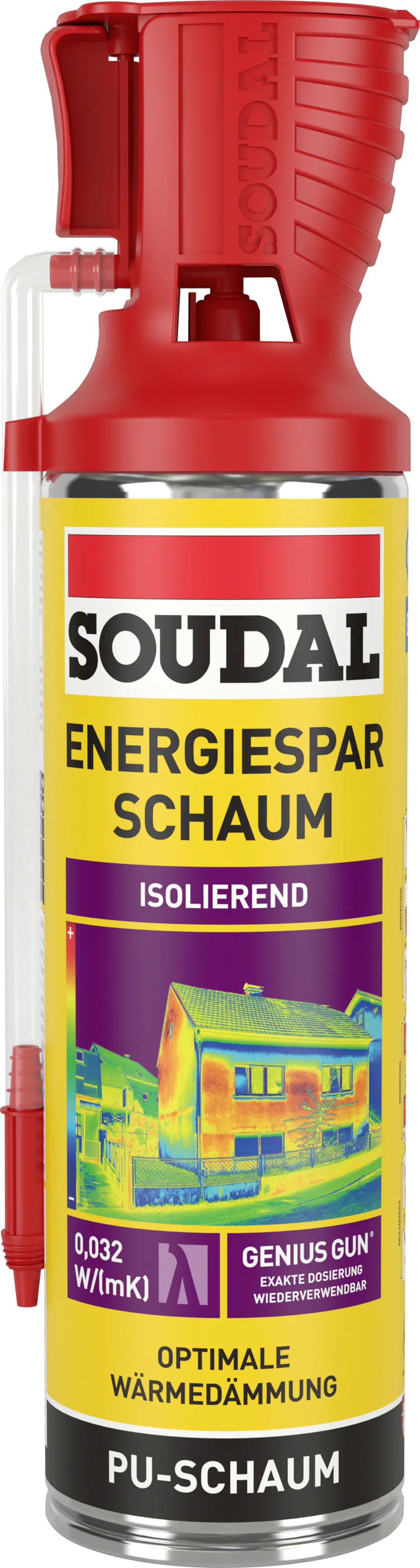 Soudal 1K Energiesparschaum Genius Gun 500 ml