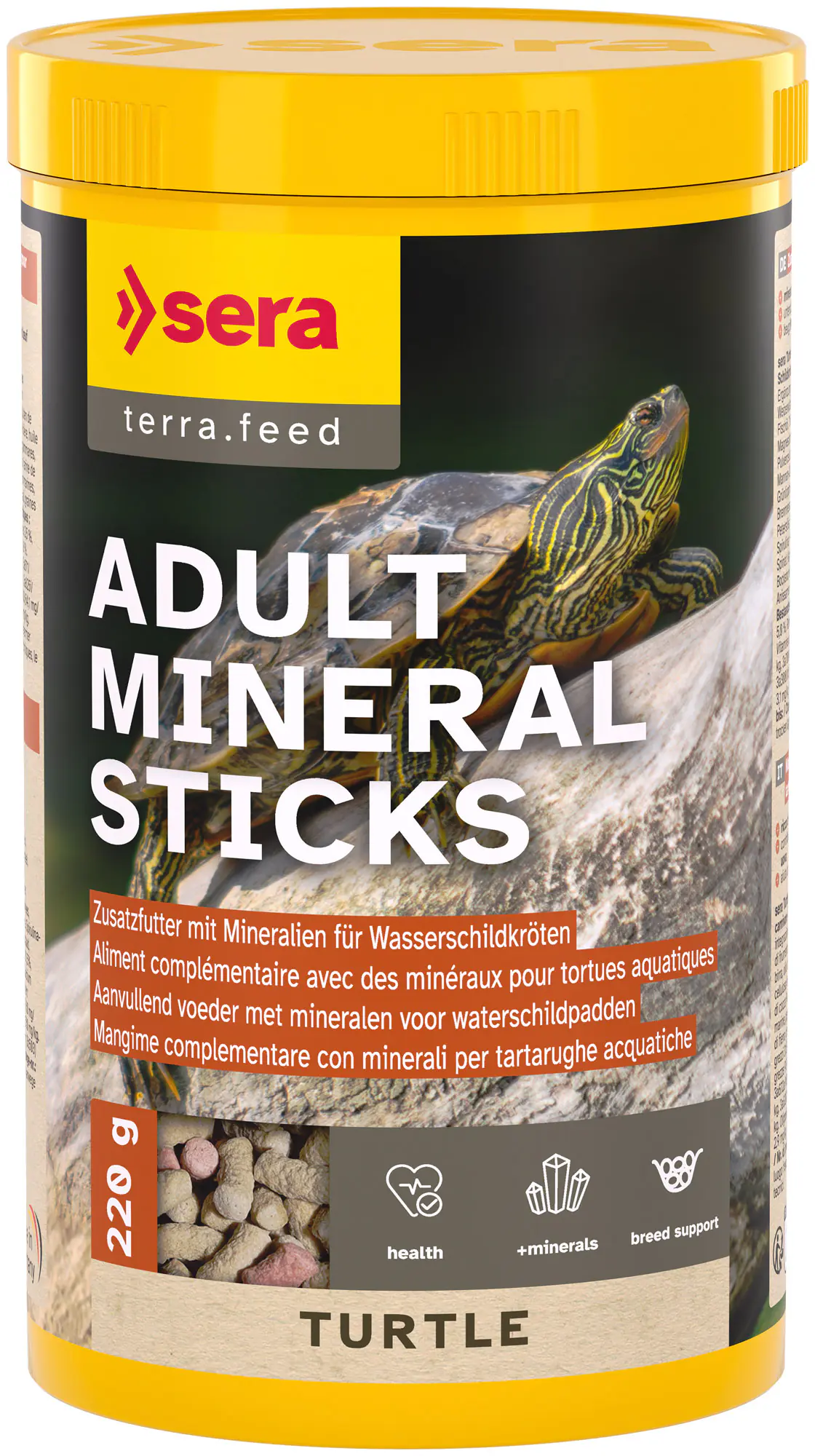 Sera Schildkrötenfutter Turtle Adult Mineral Sticks 1 L