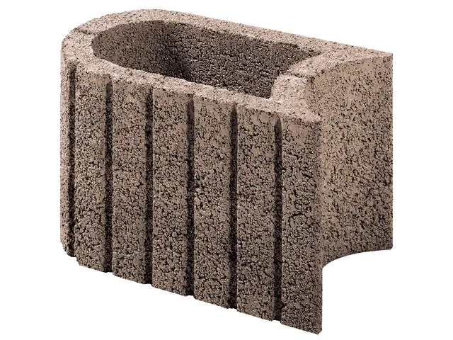 Kann Hochbeet-Set Pflanzstein Mini Plus 230 x 140 x 80 cm braun