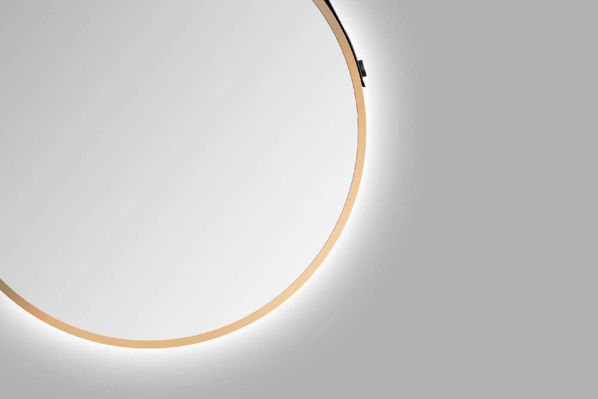 DSK LED Lichtspiegel Silver Barbier Ø 50 cm gold
