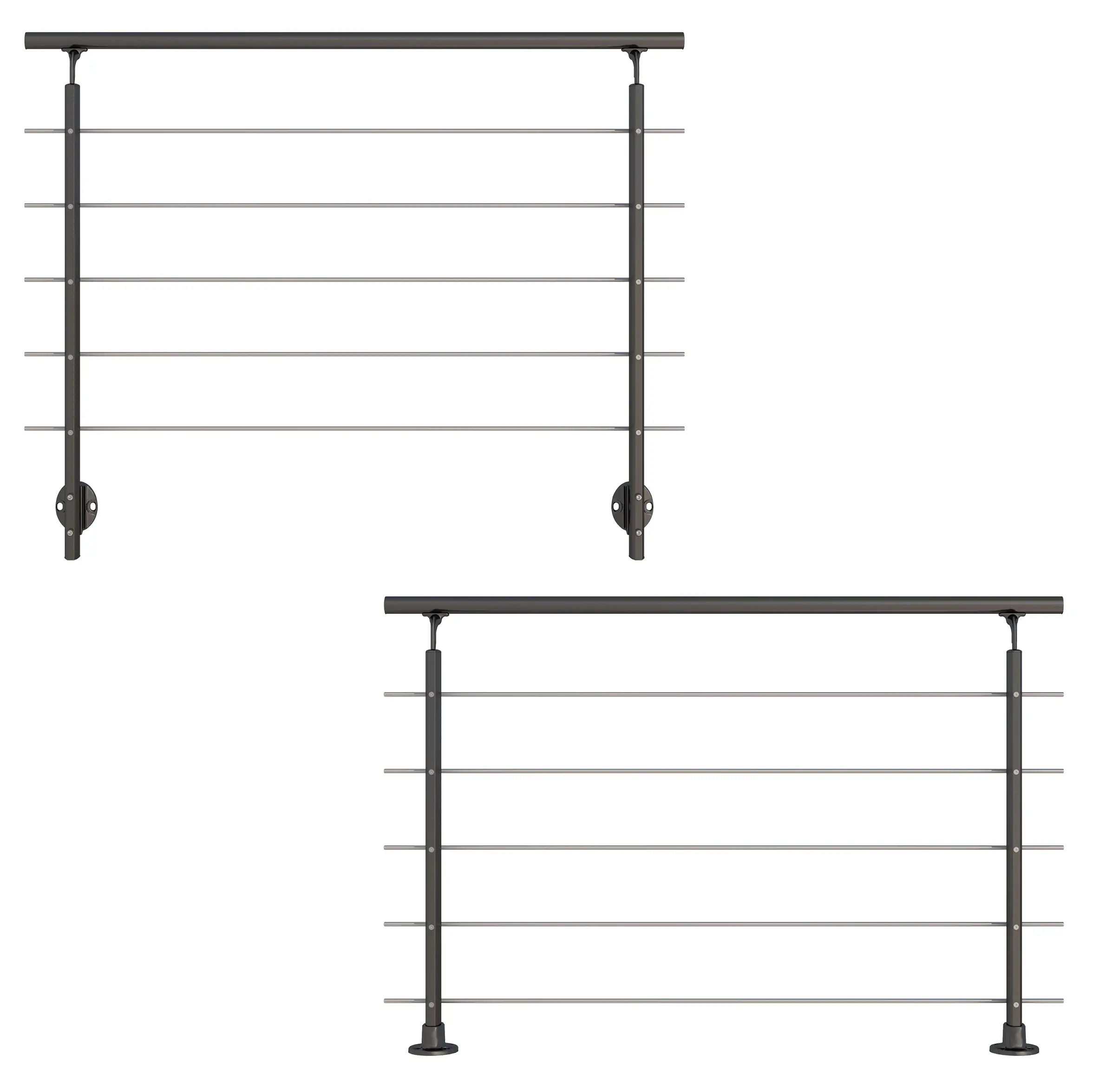DOLLE Geländerset PS 150 Aluminium anthrazit 150 cm