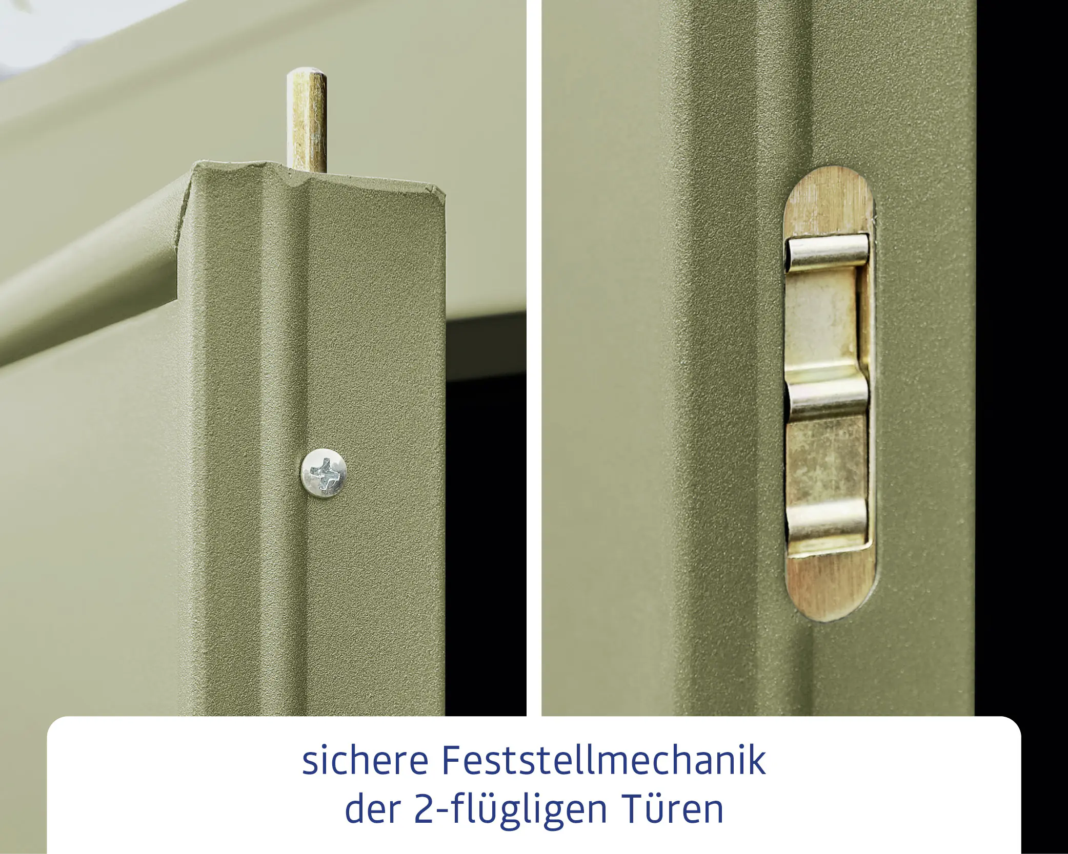 EcoStar Gerätehaus Elegant-P Typ 2 Schilfgrün 247,9 x 283,4 x 232,3 cm