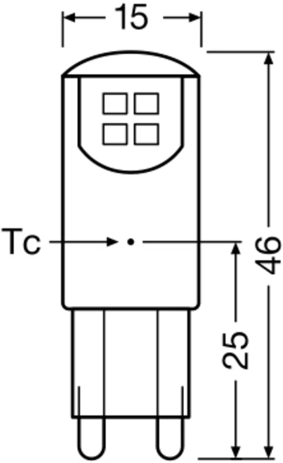 Osram LED Stiftsockellampe G9 1,9 W warmweiß