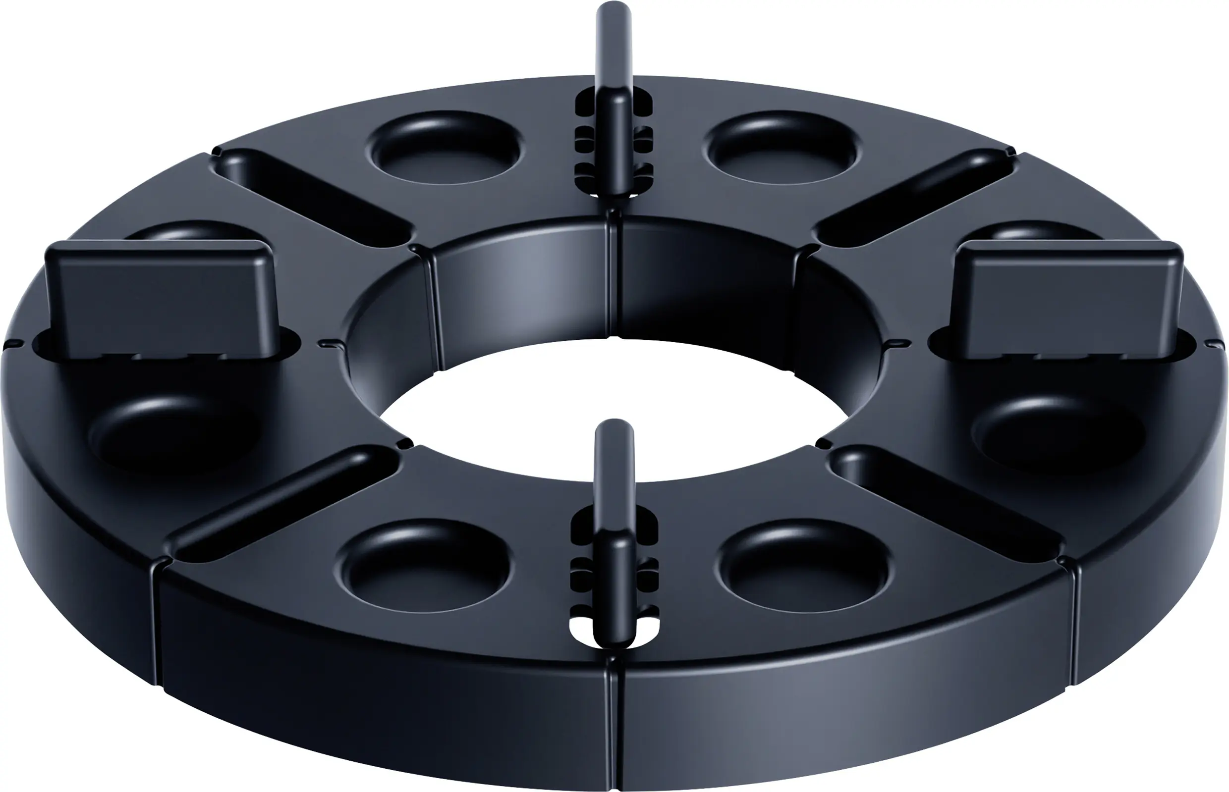 HS Terra Plattenlager Ø 120 x 18/10 mm schwarz