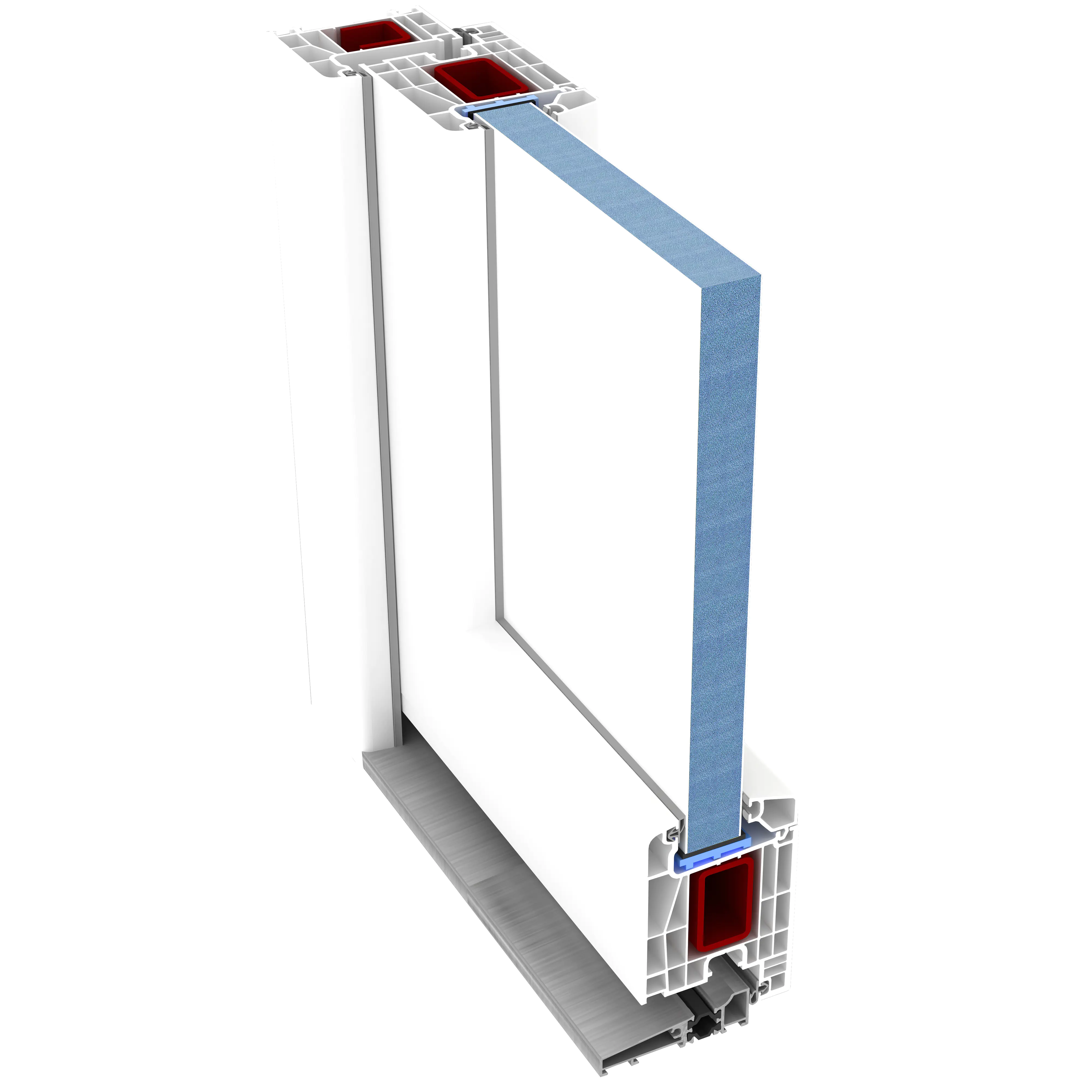 Panto Haustür Modell K 011 DIN links weiß 110 x 210 cm 