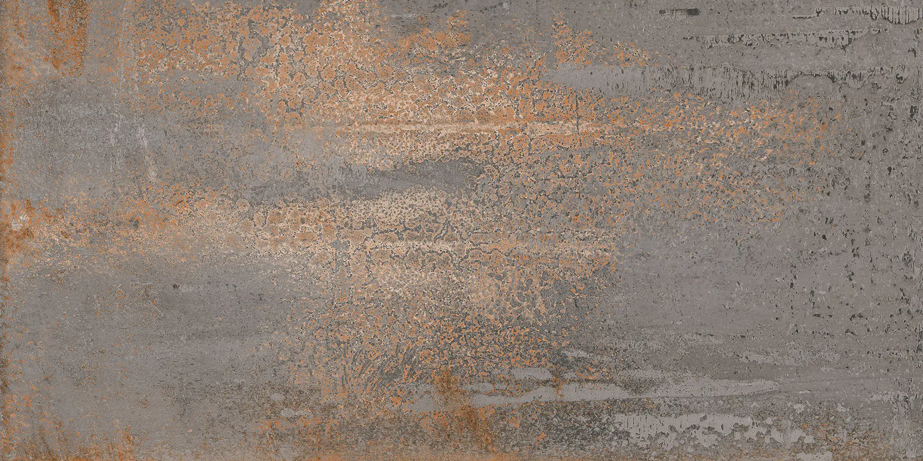 Terrassenplatte Feinsteinzeug Metallic 60 x 120 x 2 cm grau-braun