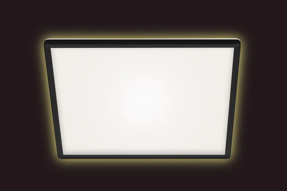 Di-Ka ultraflaches LED Panel Slim 42 x 42 cm schwarz mit Backlight