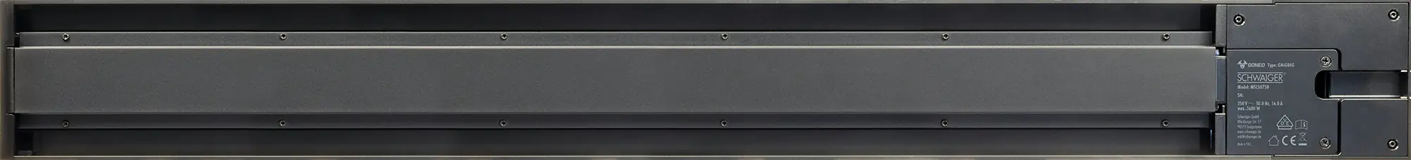 Schwaiger Modulare Stromleiste 75 cm max. 3680W schwarz