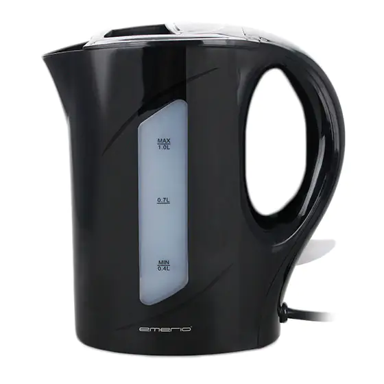 Emerio Wasserkocher WK-121616, 1,0 Liter, 900 Watt, schwarz