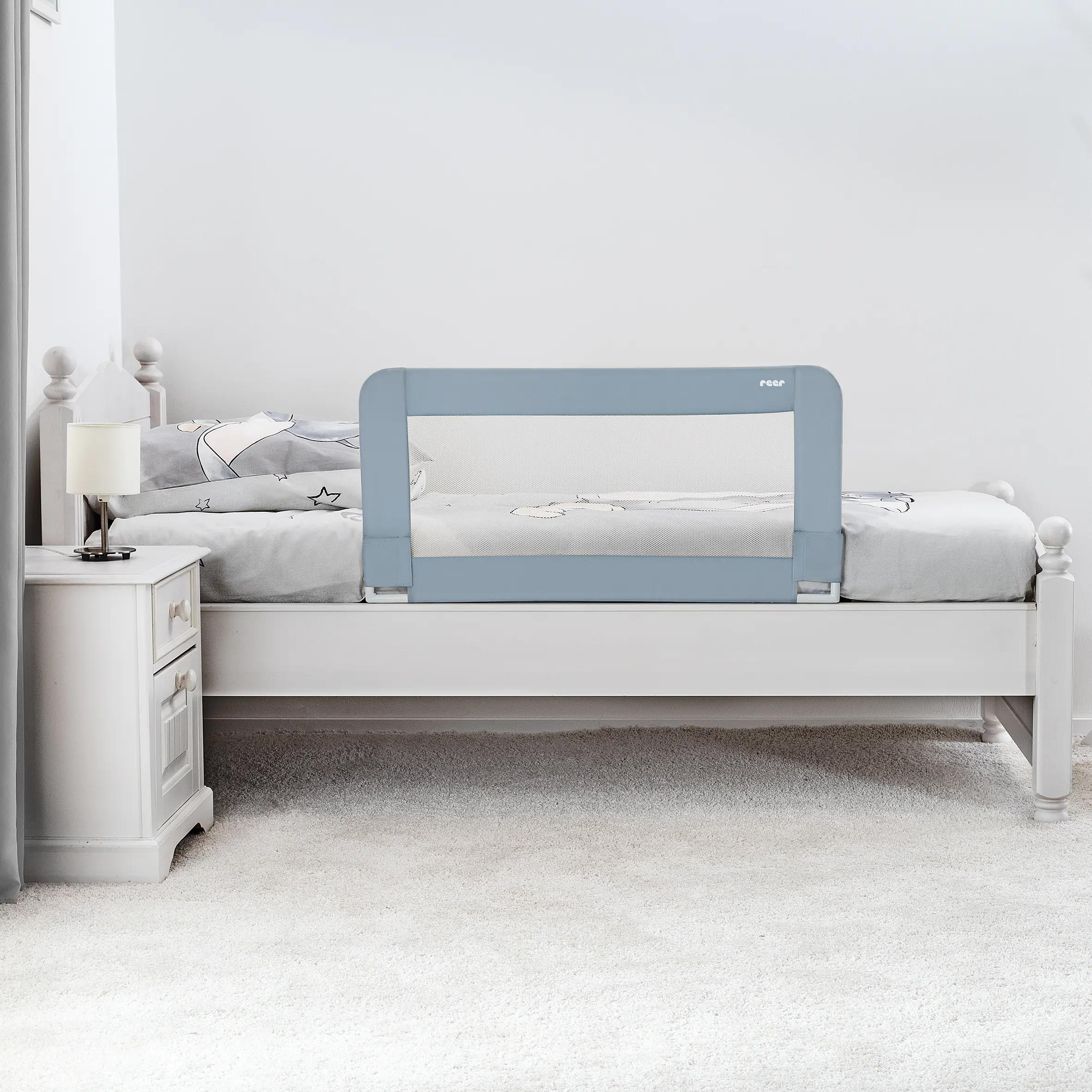 reer Bettgitter XL Sleep'n Keep 150 cm blaugrau 
