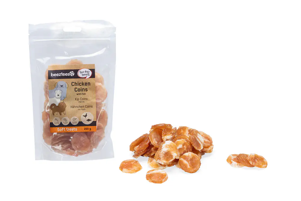 Beeztees Hundeleckerli Coins 200 g Hähnchen mit Fisch
