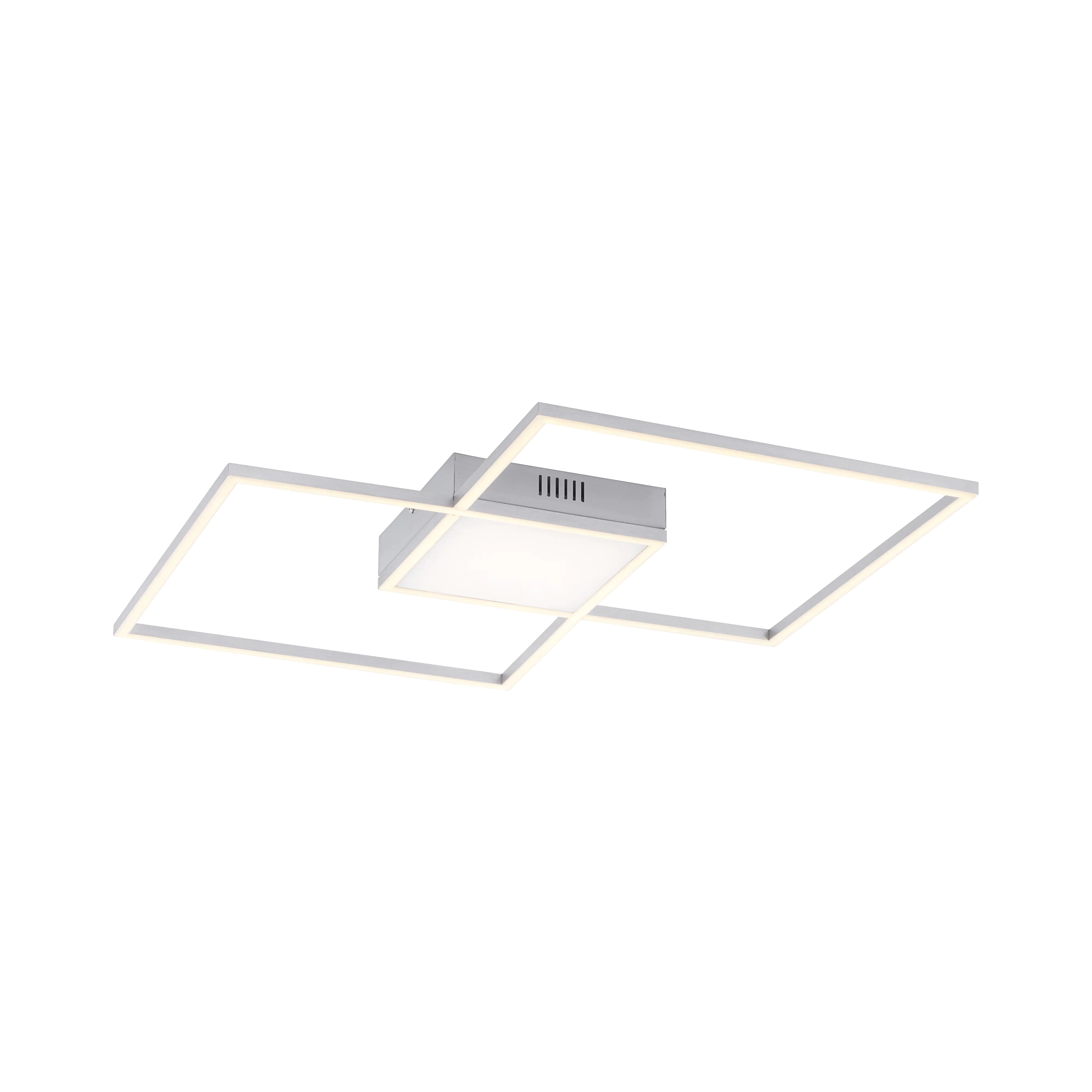 JustLight LED CCT Deckenleuchte Asmin nickel-matt 60 x 60 cm dimmbar
