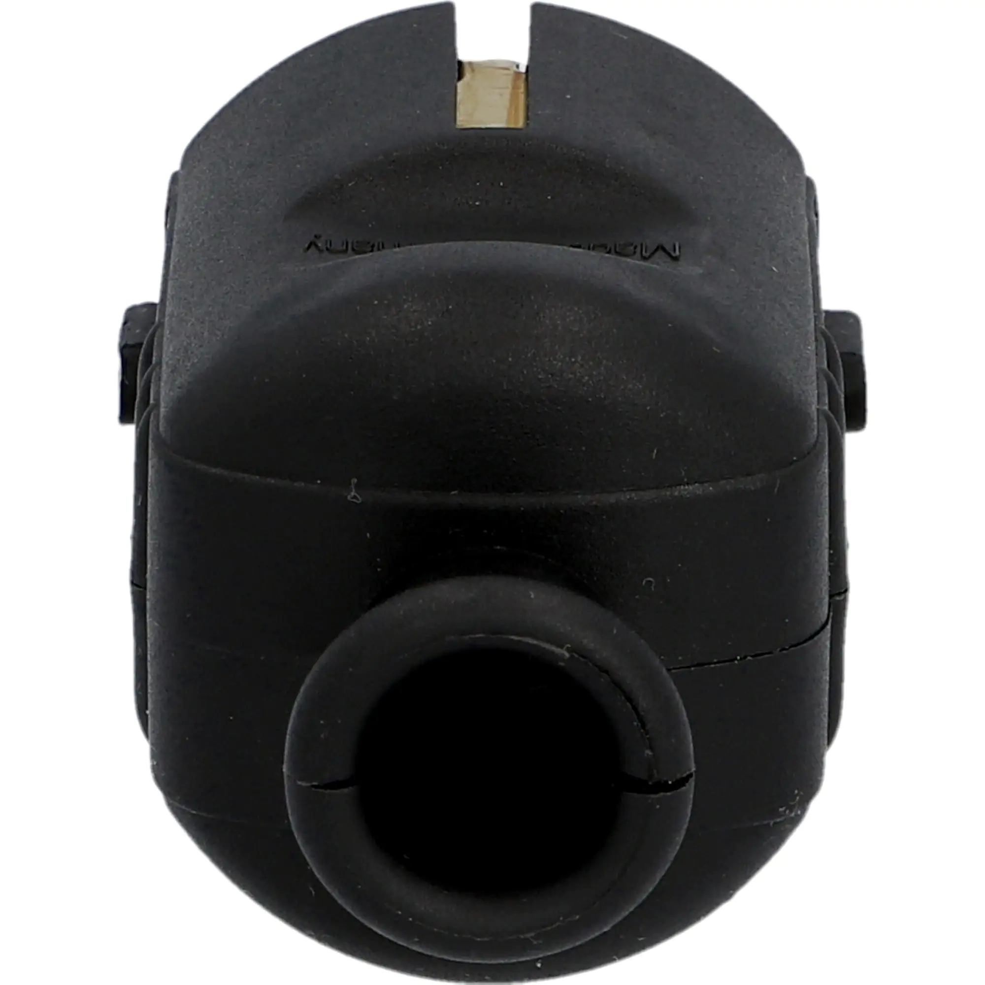 Schutzkontakt-Stecker mit Knickschutz, schwarz
