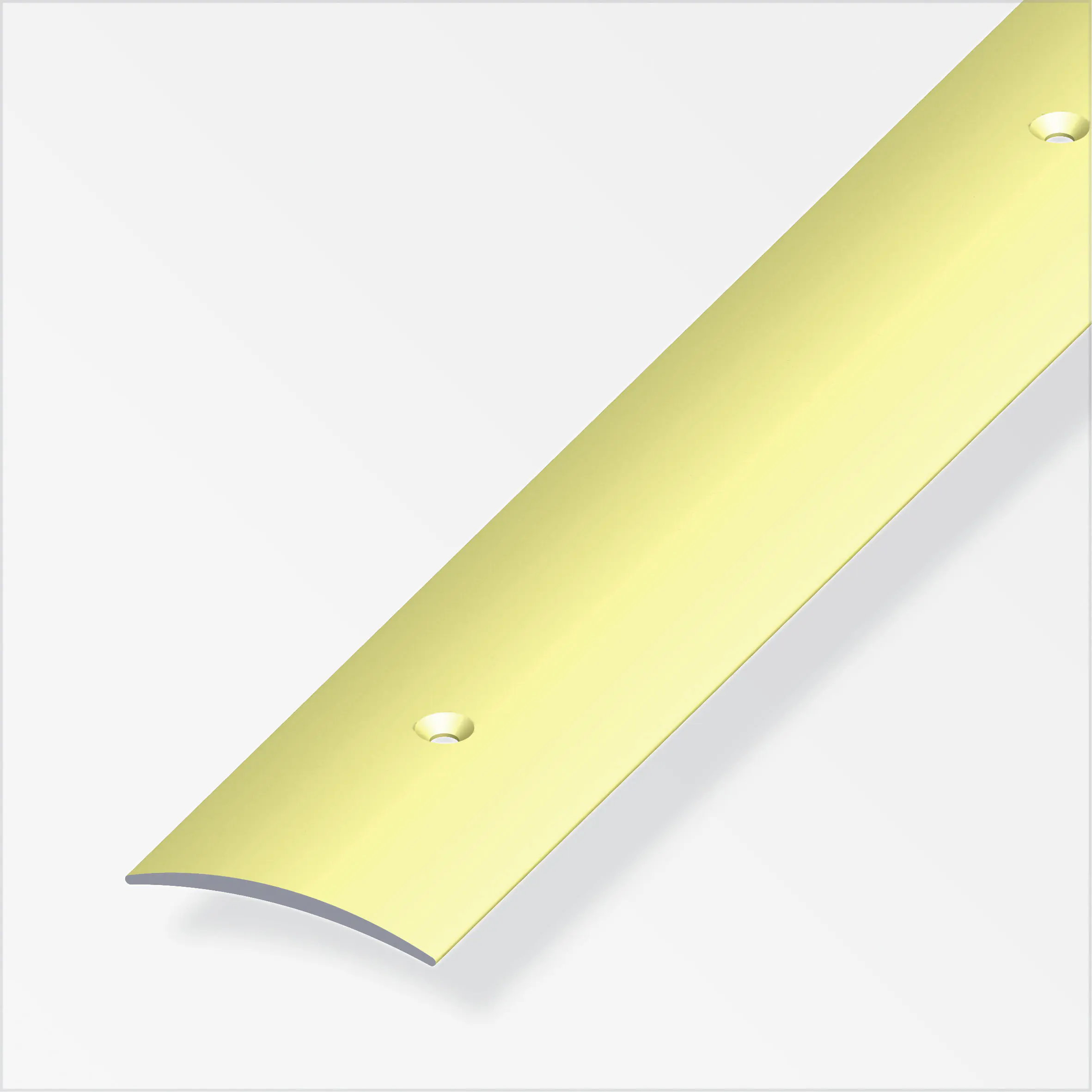 alfer Übergangsprofil 2 m, 50 x 5 mm Aluminium eloxiert messing