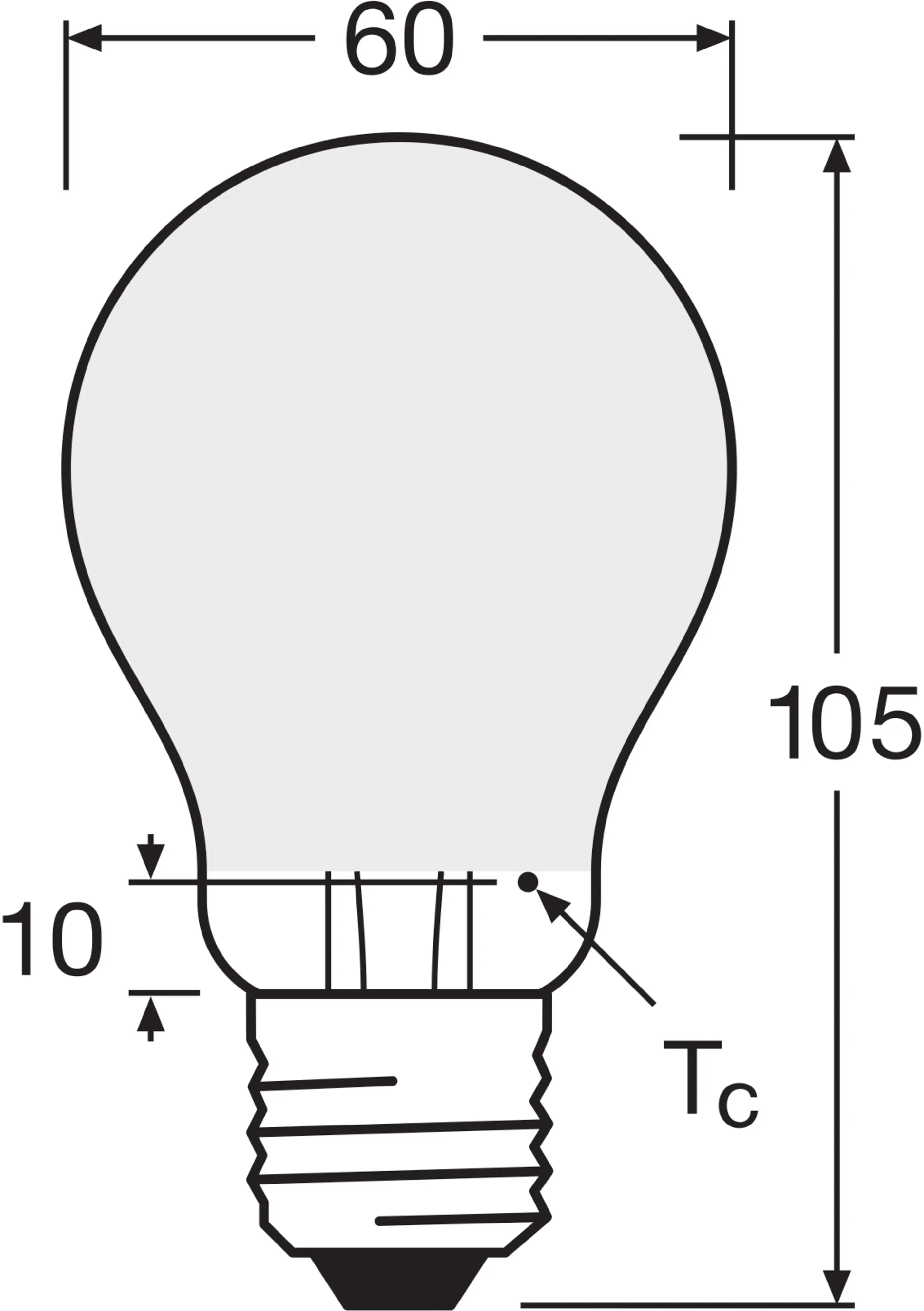 Bellalux LED Leuchtmittel Klassik A75 E27 7,5 W warmweiß weiß matt 3er Pack
