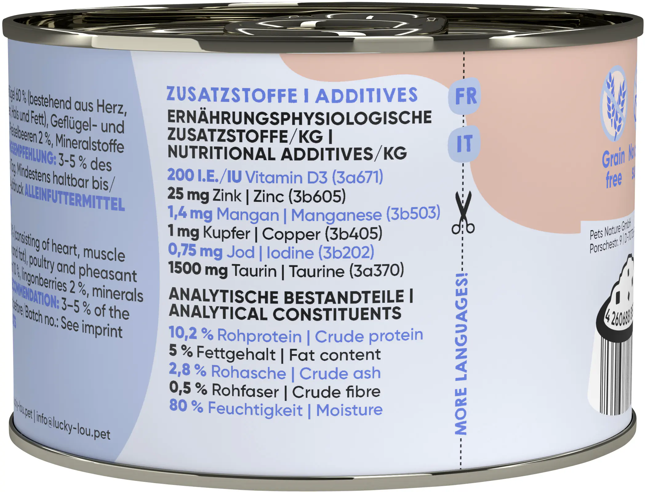 Lucky Lou Lifestage Adult Geflügel und Fasan 200g