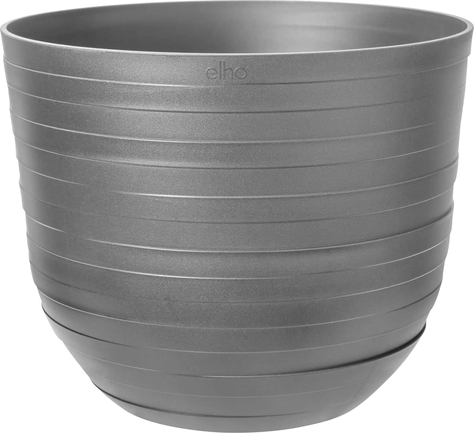 Elho Pflanztopf Fuente Rings Ø 37,9 x 31,3 cm onyx schwarz