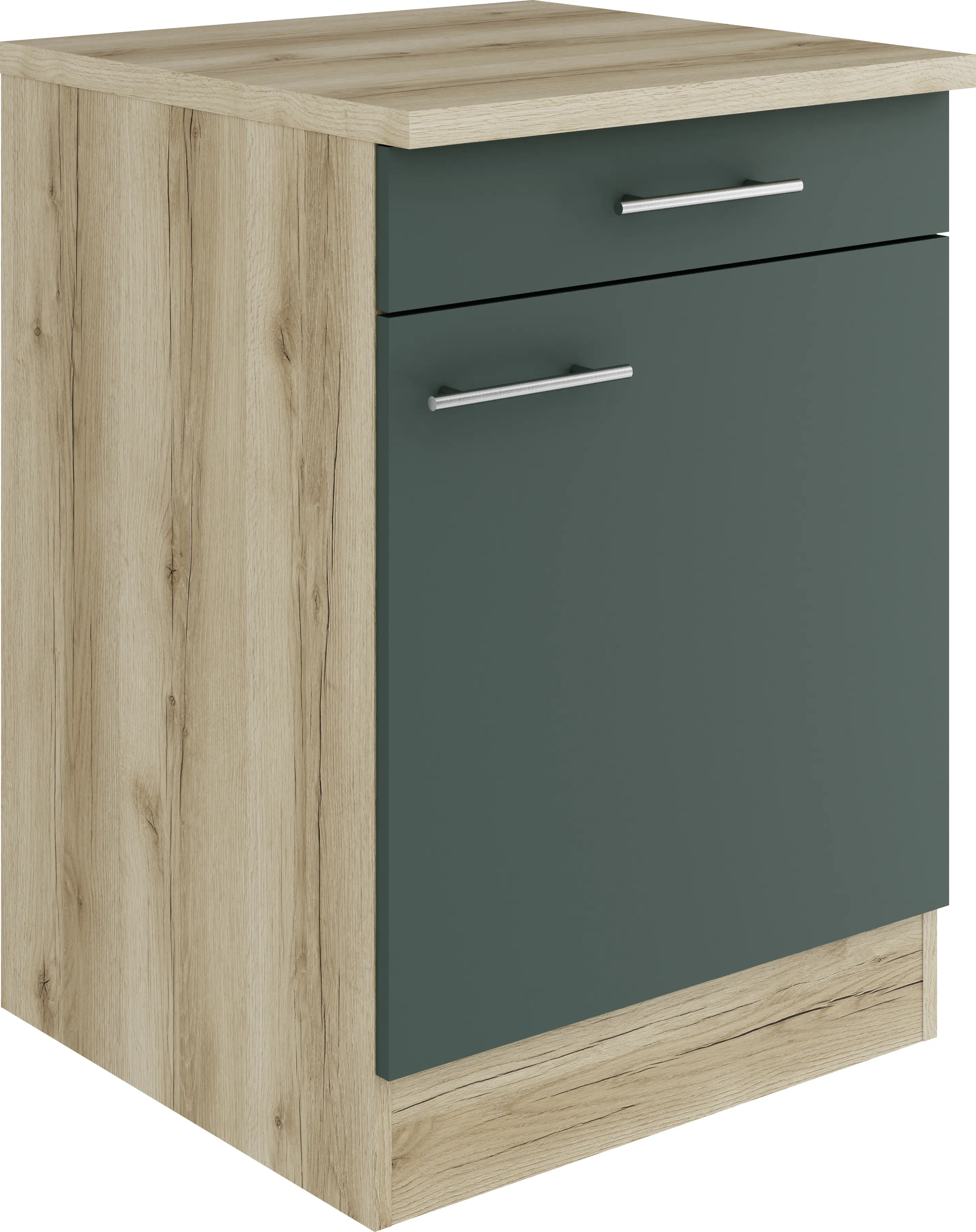 Optifit Unterschrank Savona 405 steingrün/eiche 60 cm