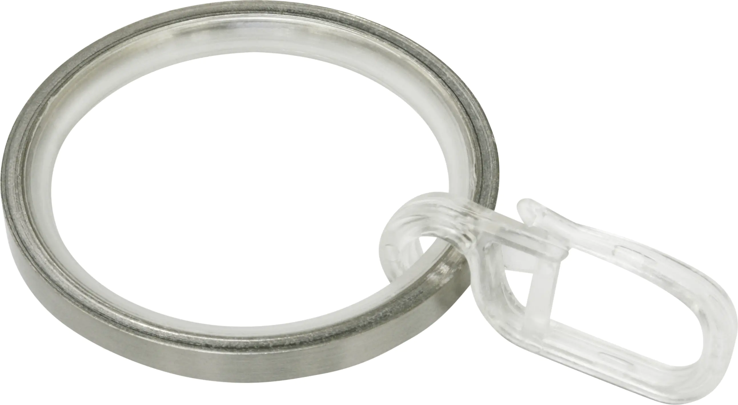 Gardinia Ringe mit Gleiteinlage Windsor, Ø 25 mm, edelstahl-optik